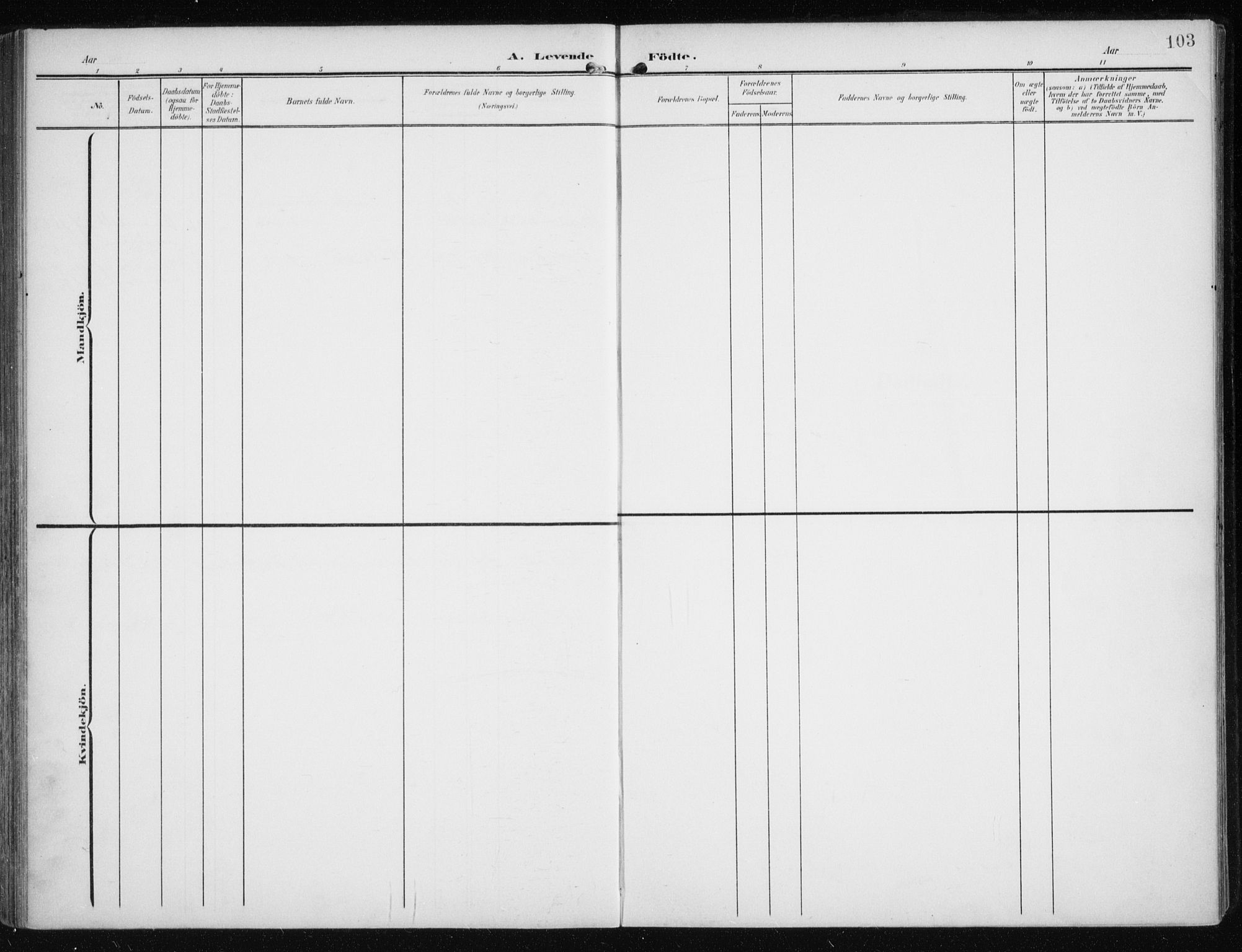 Måsøy sokneprestkontor, AV/SATØ-S-1348/H/Ha/L0009kirke: Parish register (official) no. 9, 1903-1914, p. 103