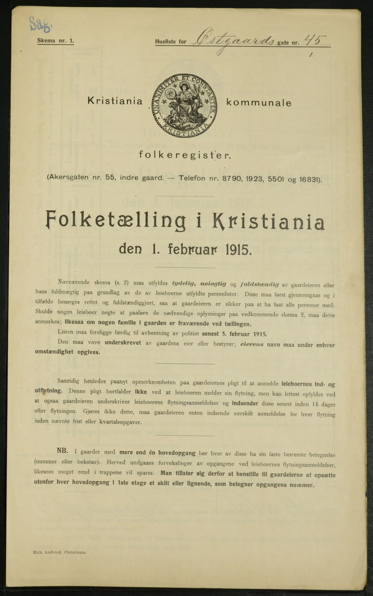 OBA, Municipal Census 1915 for Kristiania, 1915, p. 129978