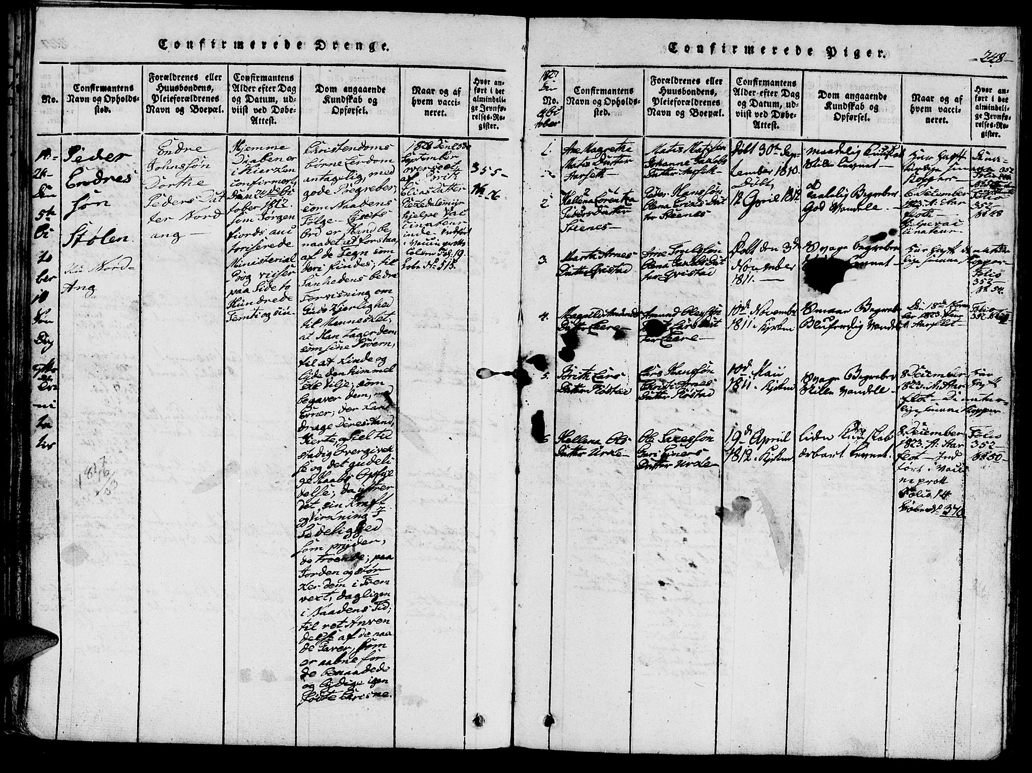 Ministerialprotokoller, klokkerbøker og fødselsregistre - Møre og Romsdal, AV/SAT-A-1454/515/L0207: Parish register (official) no. 515A03, 1819-1829, p. 248