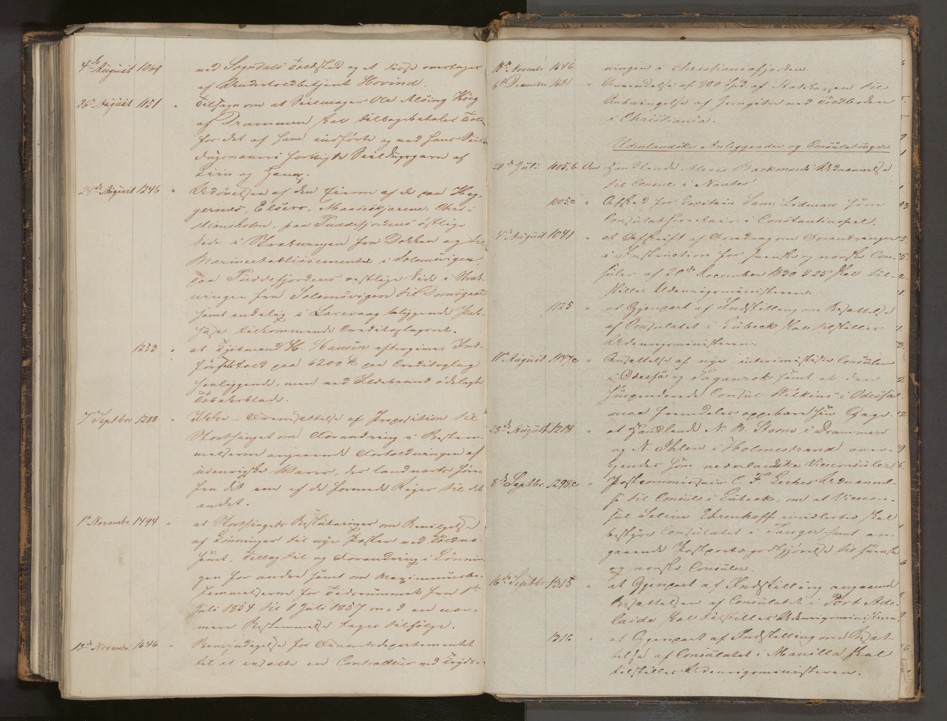 Statsrådssekretariatet, AV/RA-S-1001/A/Ab/L0080: Kgl. res. nr. 919-1741, 2. halvår, 1854