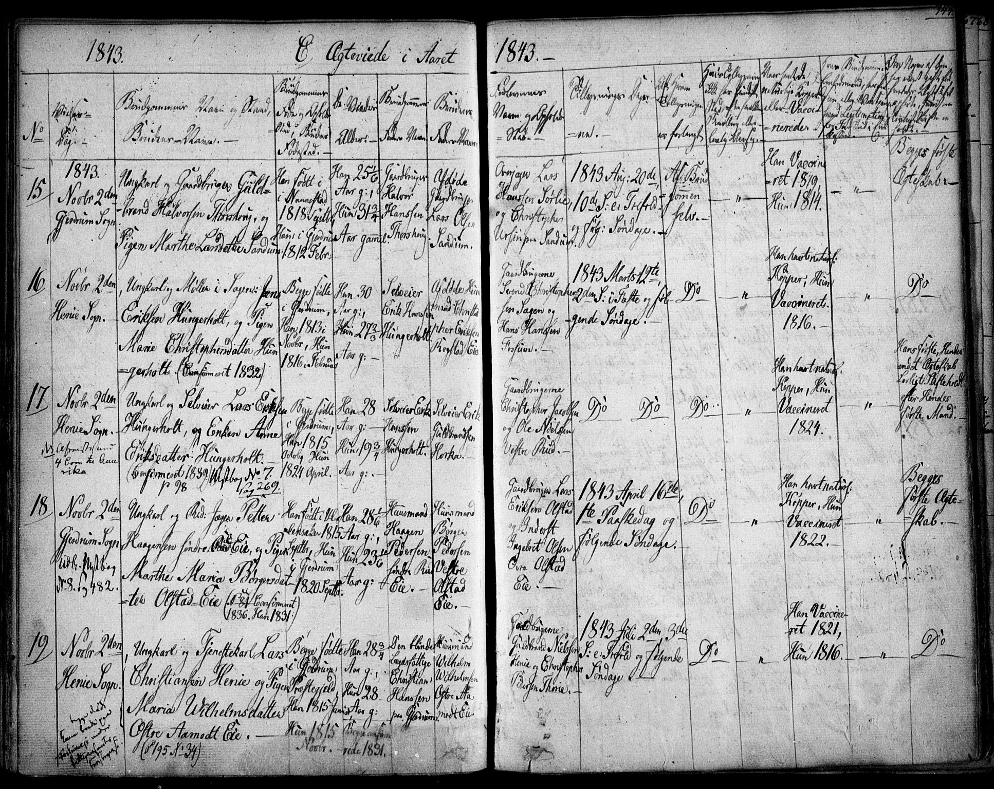 Gjerdrum prestekontor Kirkebøker, AV/SAO-A-10412b/F/Fa/L0005: Parish register (official) no. I 5, 1835-1845, p. 144