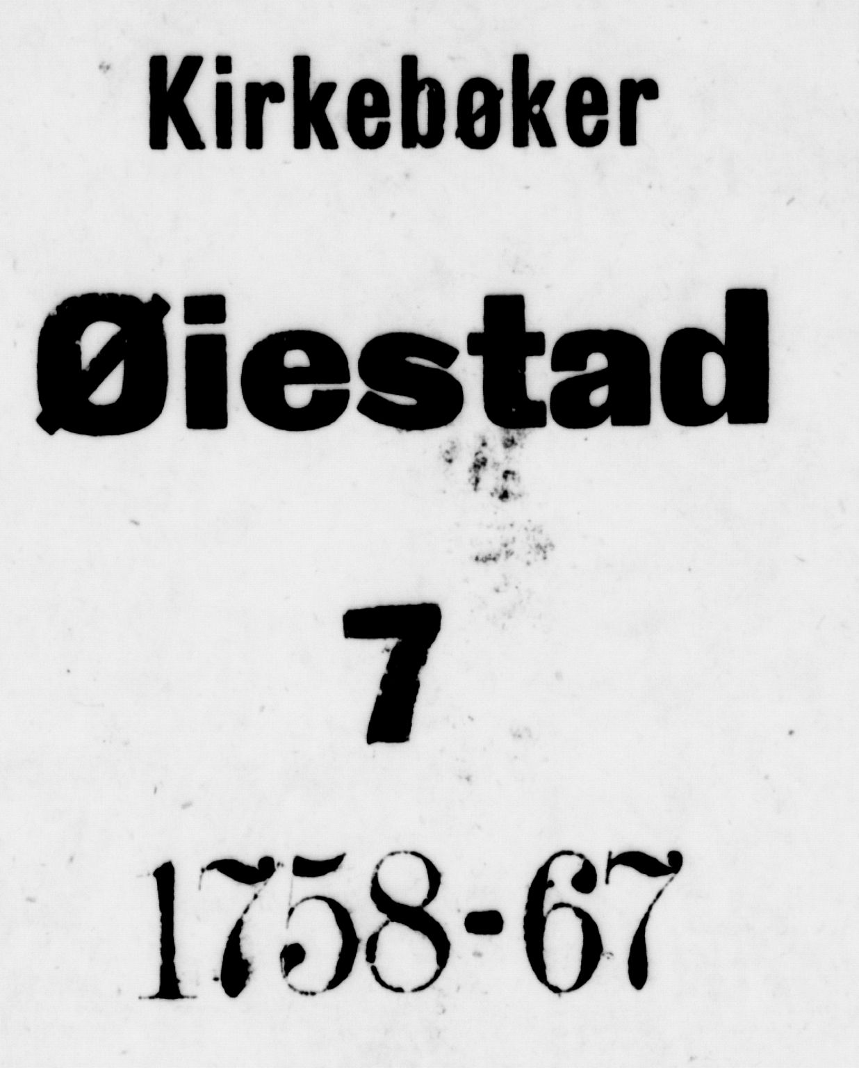 Øyestad sokneprestkontor, SAK/1111-0049/F/Fa/L0007: Parish register (official) no. A 7, 1758-1767