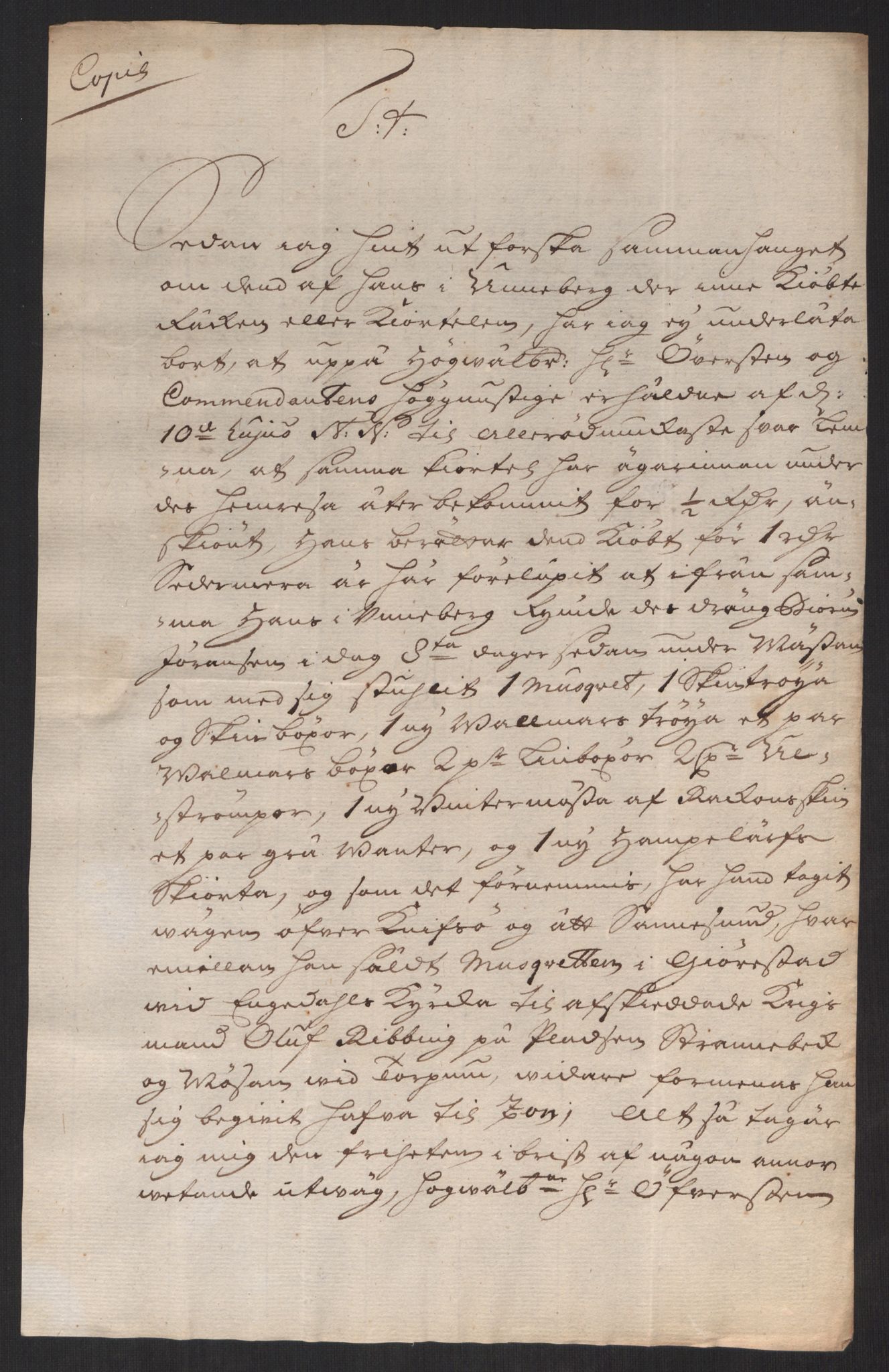 Kommanderende general (KG I) med Det norske krigsdirektorium, AV/RA-EA-5419/D/L0152: Fredriksten festning: Brev, inventarfortegnelser og regnskapsekstrakter, 1720-1723, p. 471