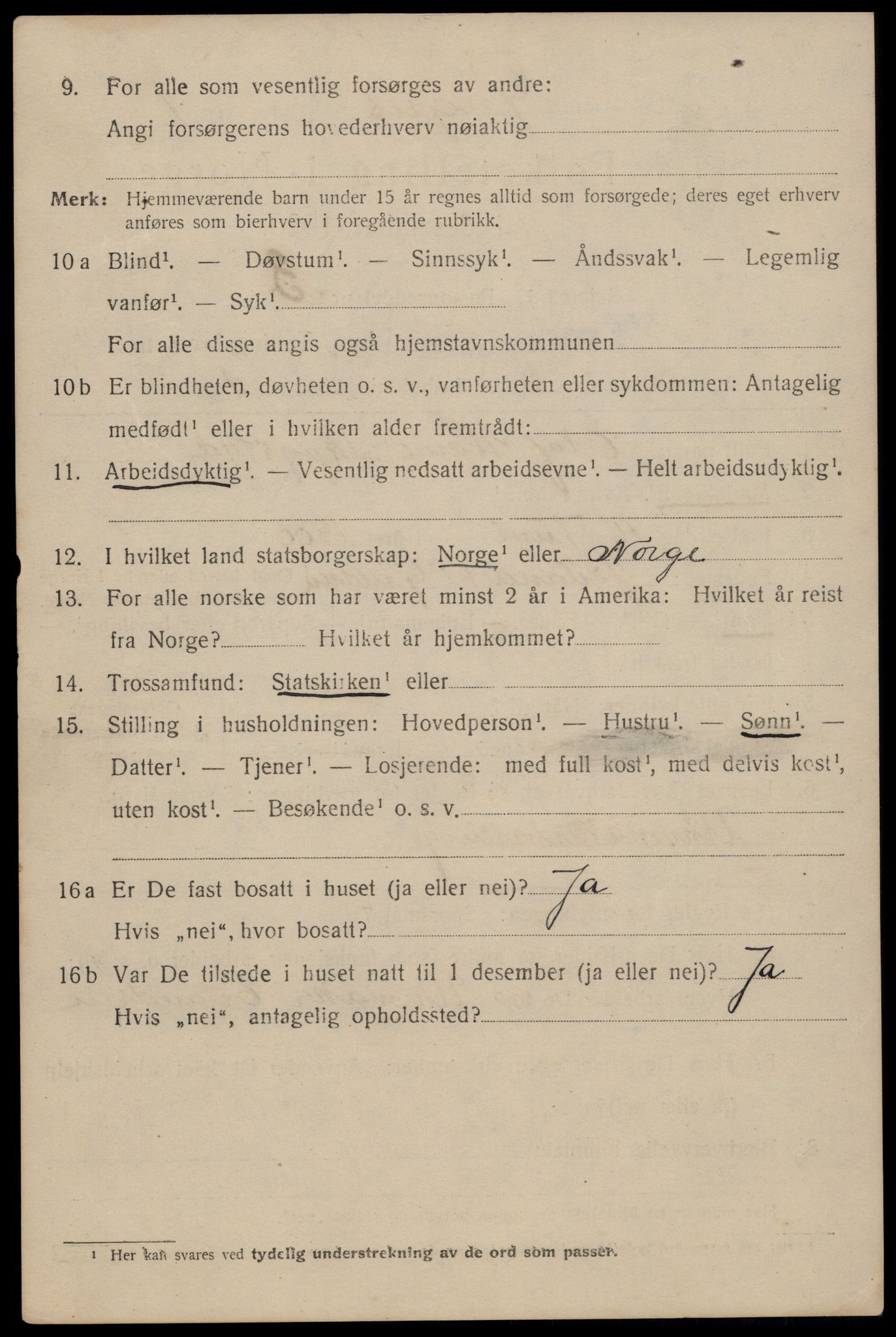 SAT, 1920 census for Trondheim, 1920, p. 133973