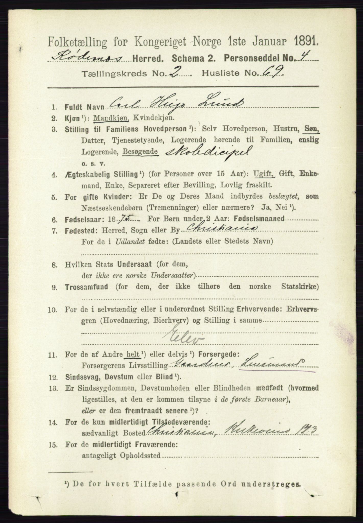 RA, 1891 census for 0120 Rødenes, 1891, p. 1118