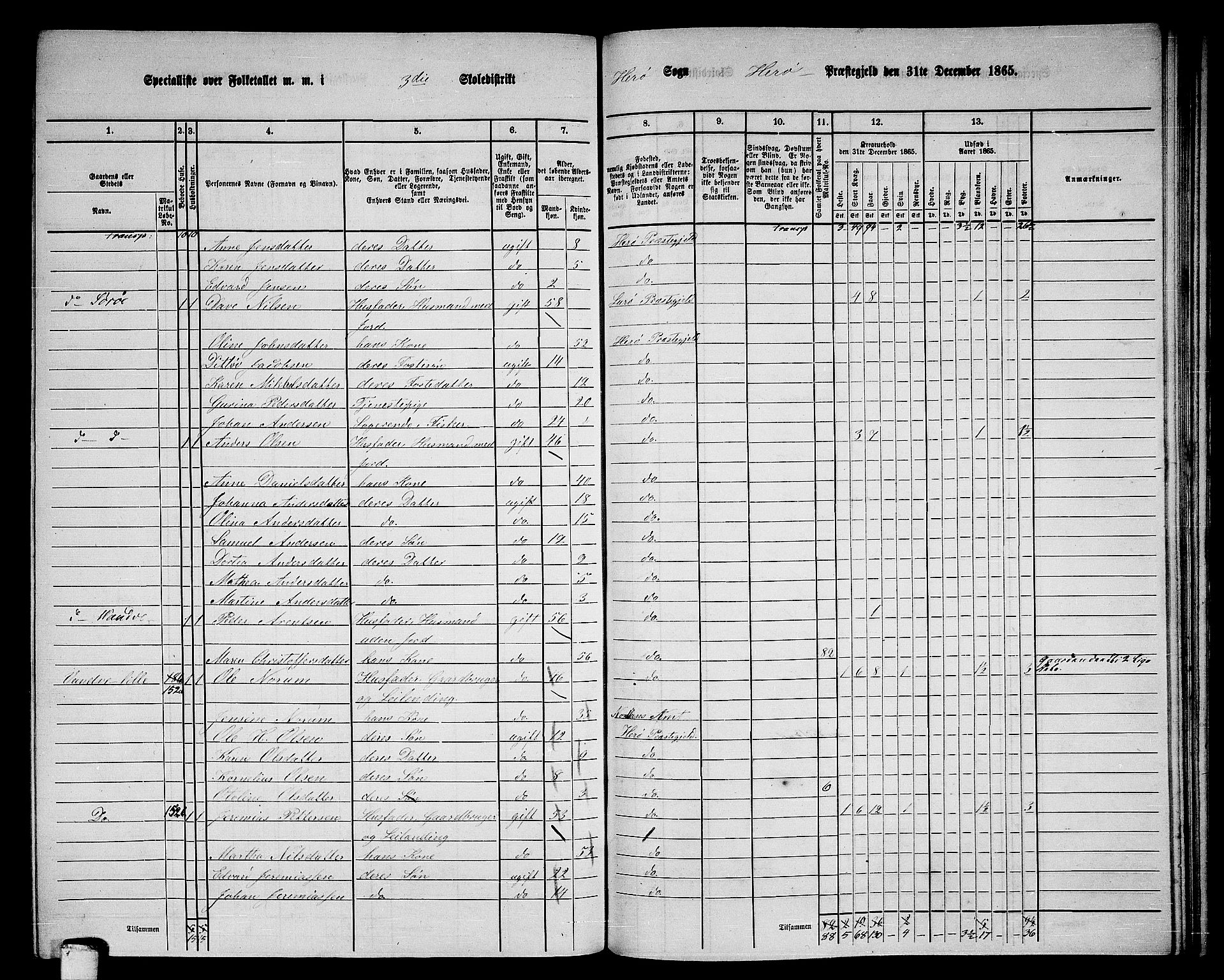 RA, 1865 census for Herøy, 1865, p. 52