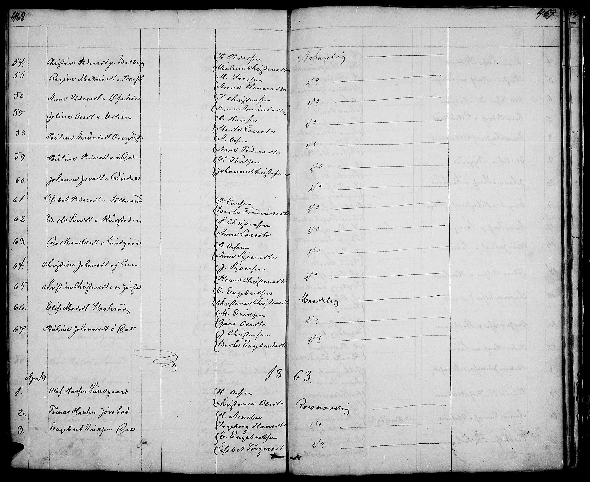 Fåberg prestekontor, SAH/PREST-086/H/Ha/Hab/L0005: Parish register (copy) no. 5, 1837-1864, p. 468-469