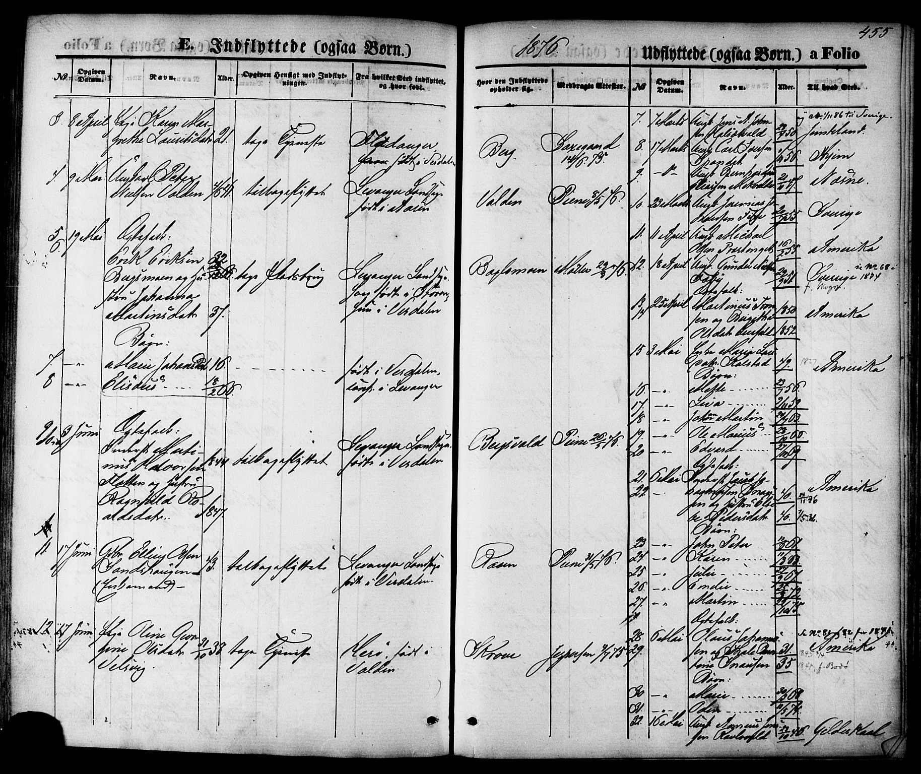 Ministerialprotokoller, klokkerbøker og fødselsregistre - Nord-Trøndelag, SAT/A-1458/723/L0242: Parish register (official) no. 723A11, 1870-1880, p. 455