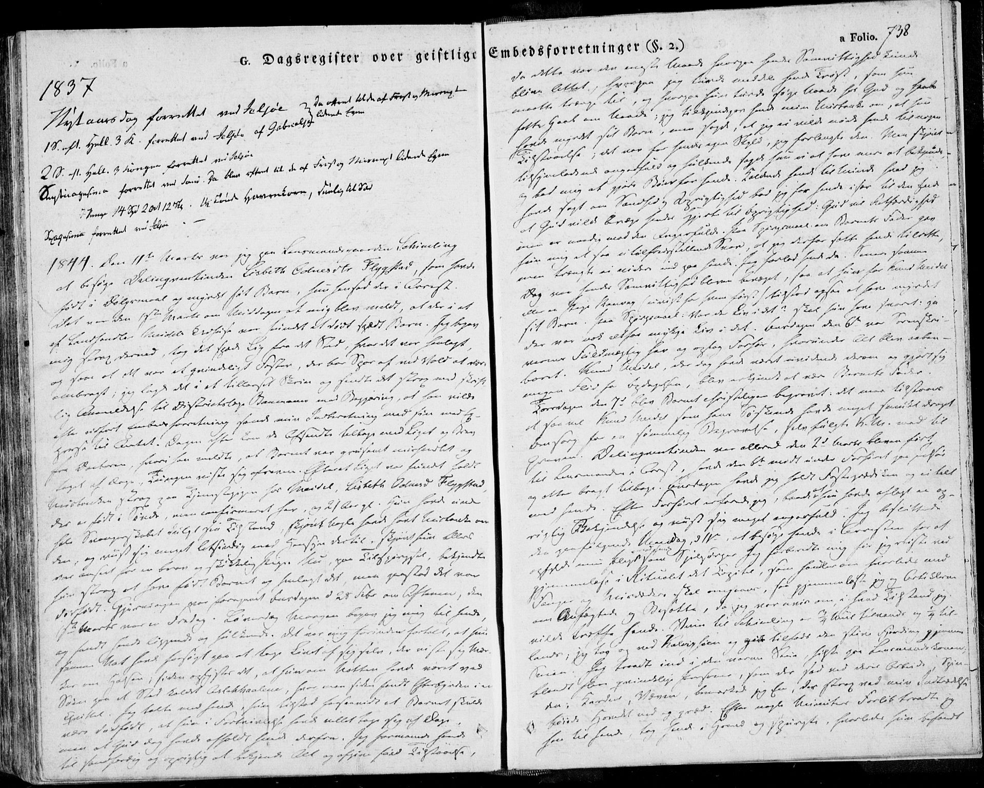 Jelsa sokneprestkontor, AV/SAST-A-101842/01/IV/L0006: Parish register (official) no. A 6.2, 1828-1853, p. 738
