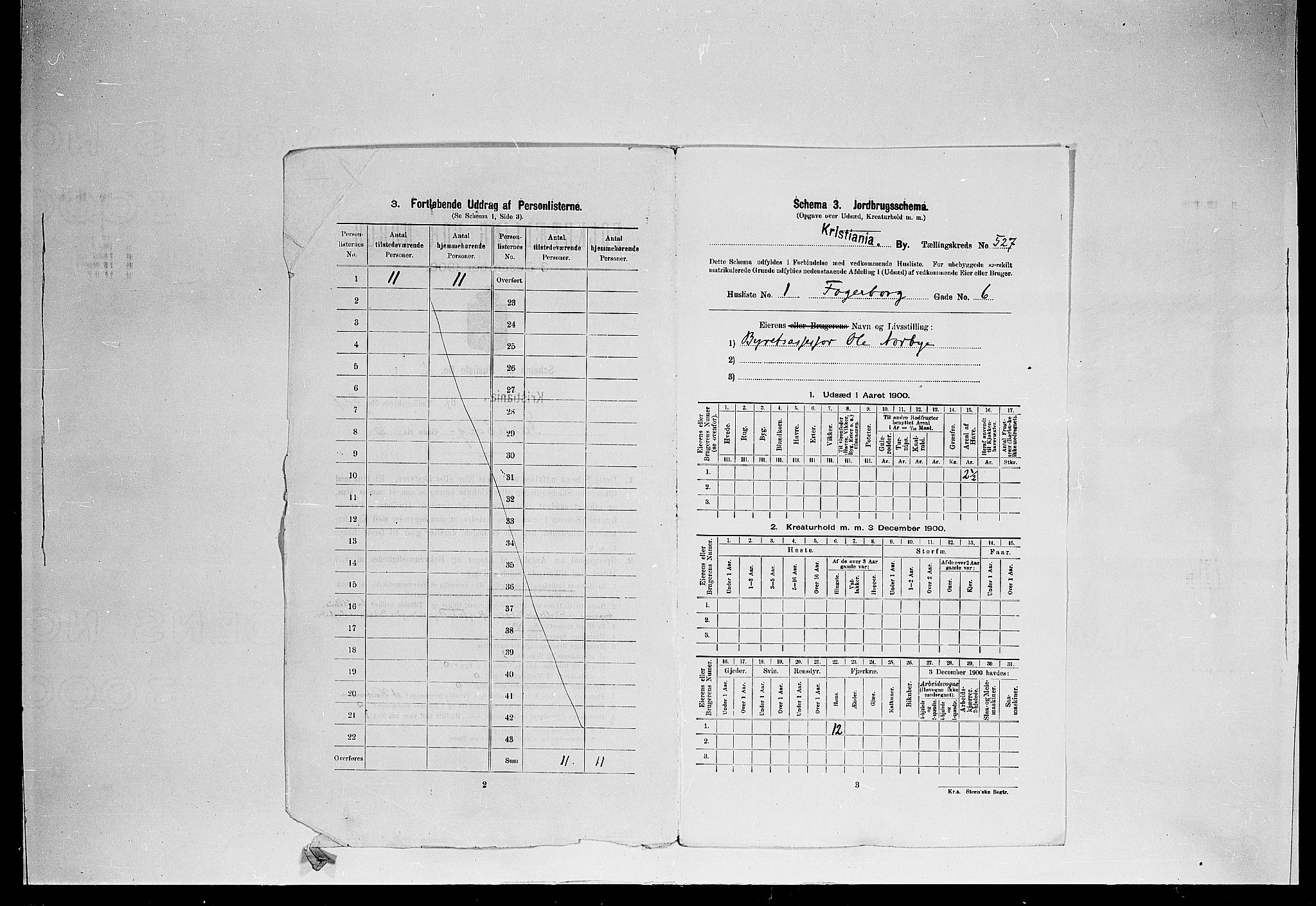 SAO, 1900 census for Kristiania, 1900, p. 21727