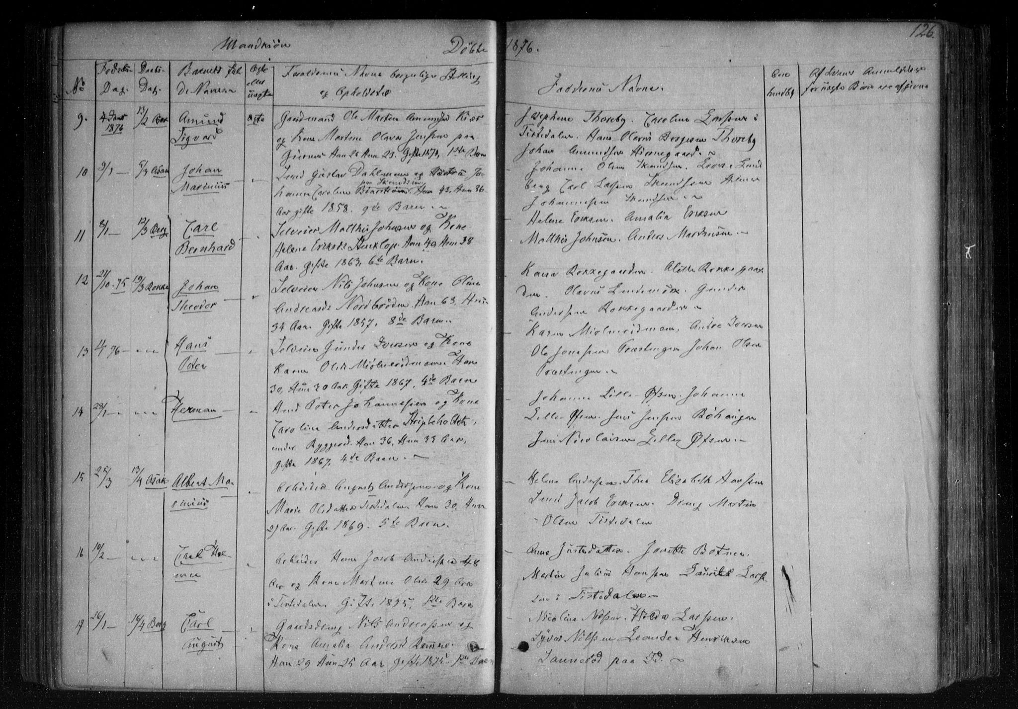 Berg prestekontor Kirkebøker, SAO/A-10902/F/Fa/L0005: Parish register (official) no. I 5, 1861-1877, p. 126