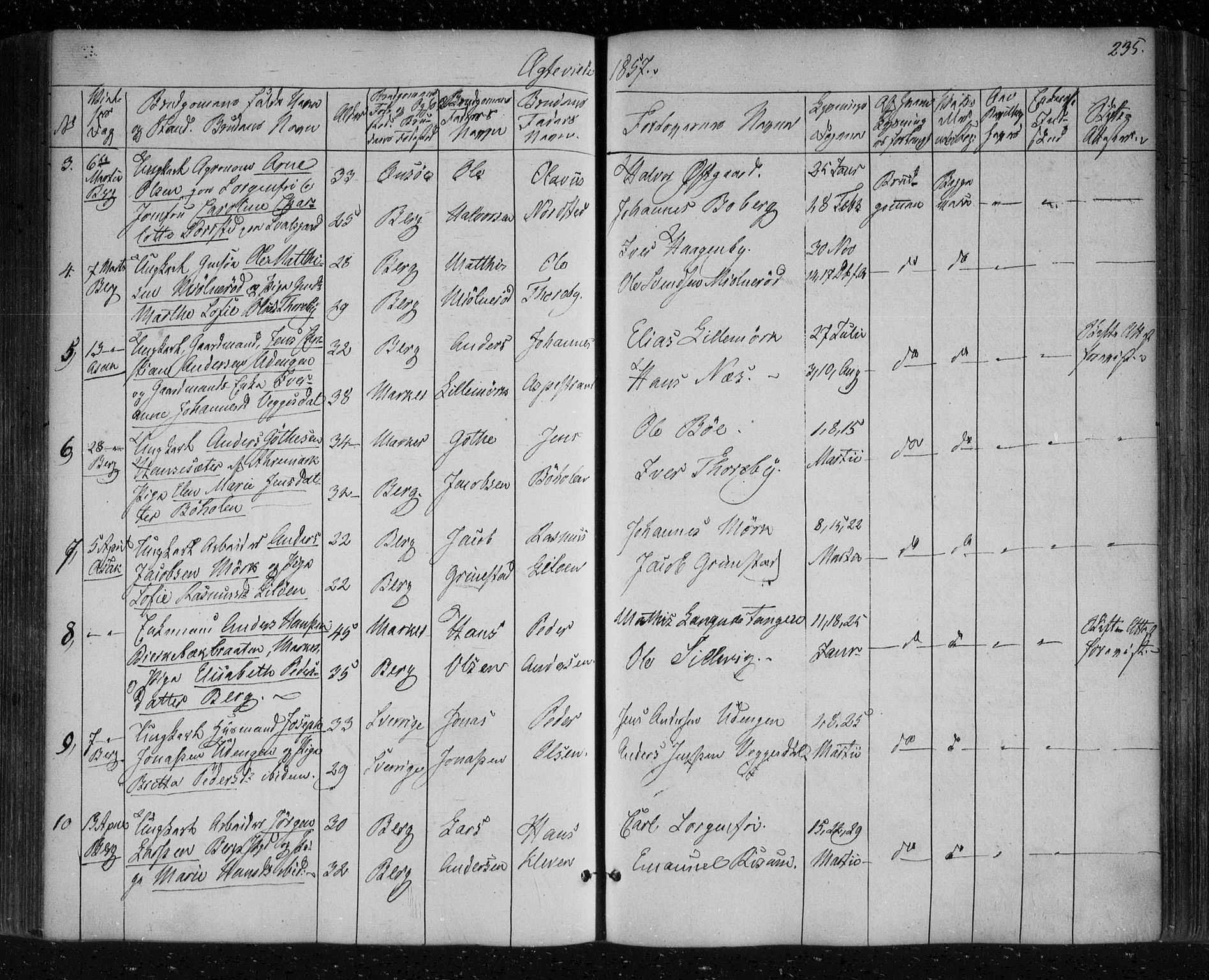 Berg prestekontor Kirkebøker, SAO/A-10902/F/Fa/L0004: Parish register (official) no. I 4, 1843-1860, p. 235
