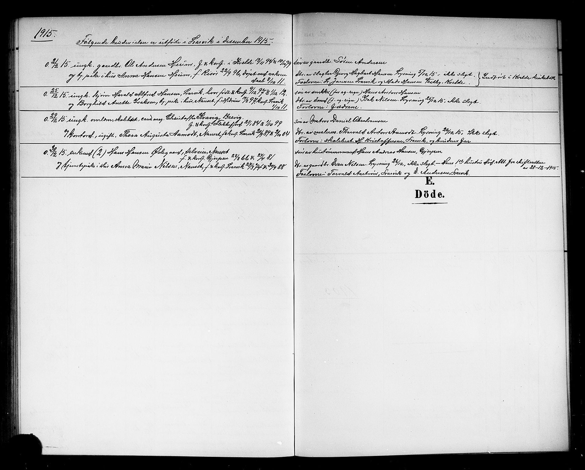 Hedrum kirkebøker, AV/SAKO-A-344/G/Ga/L0004: Parish register (copy) no. I 4, 1902-1915