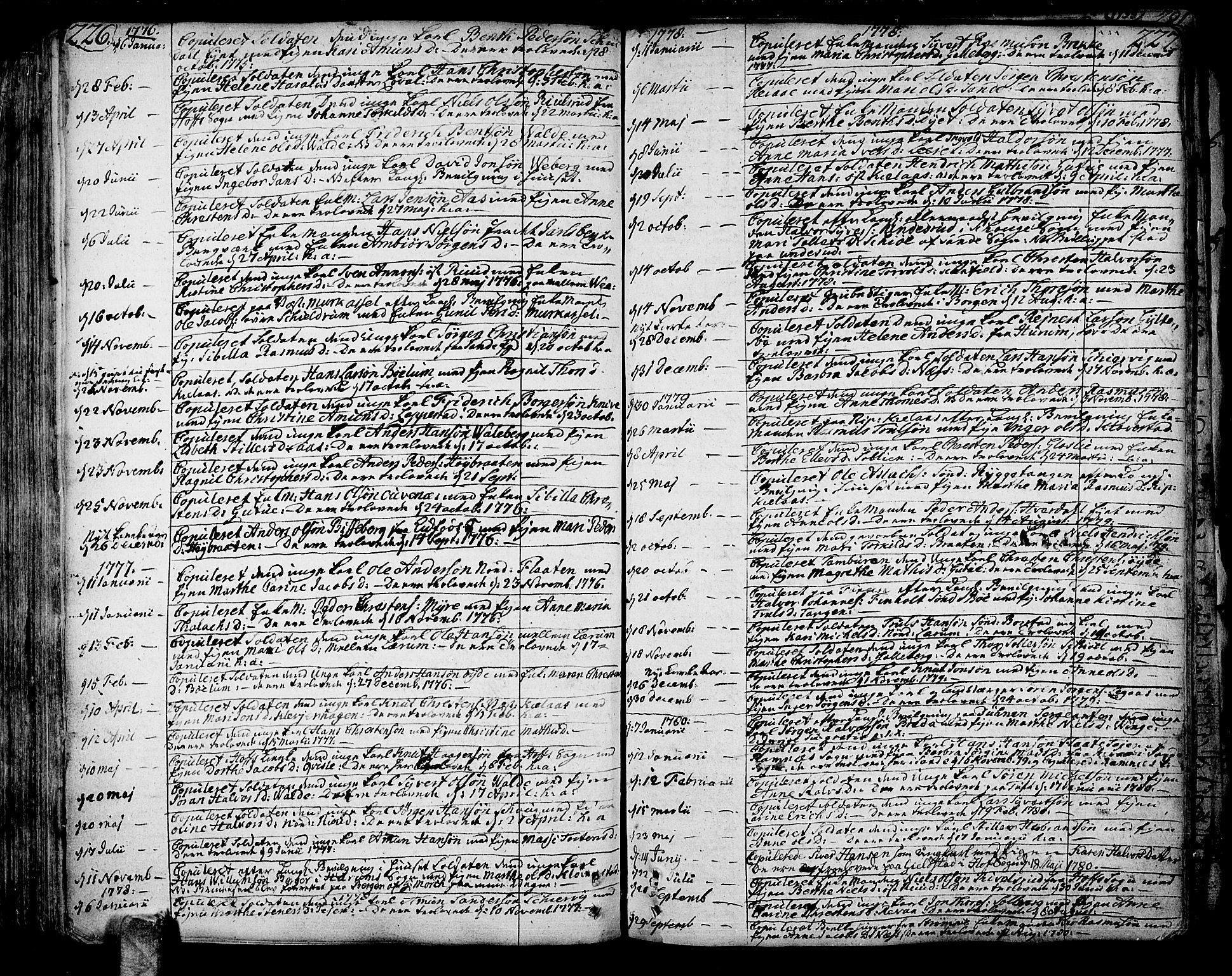 Sande Kirkebøker, SAKO/A-53/F/Fa/L0001: Parish register (official) no. 1, 1753-1803, p. 226-227