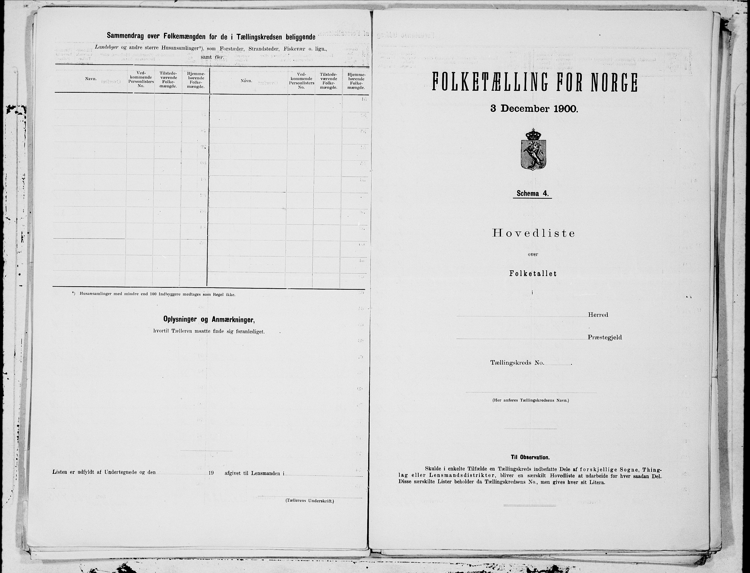 SAT, 1900 census for Hemnes, 1900, p. 16