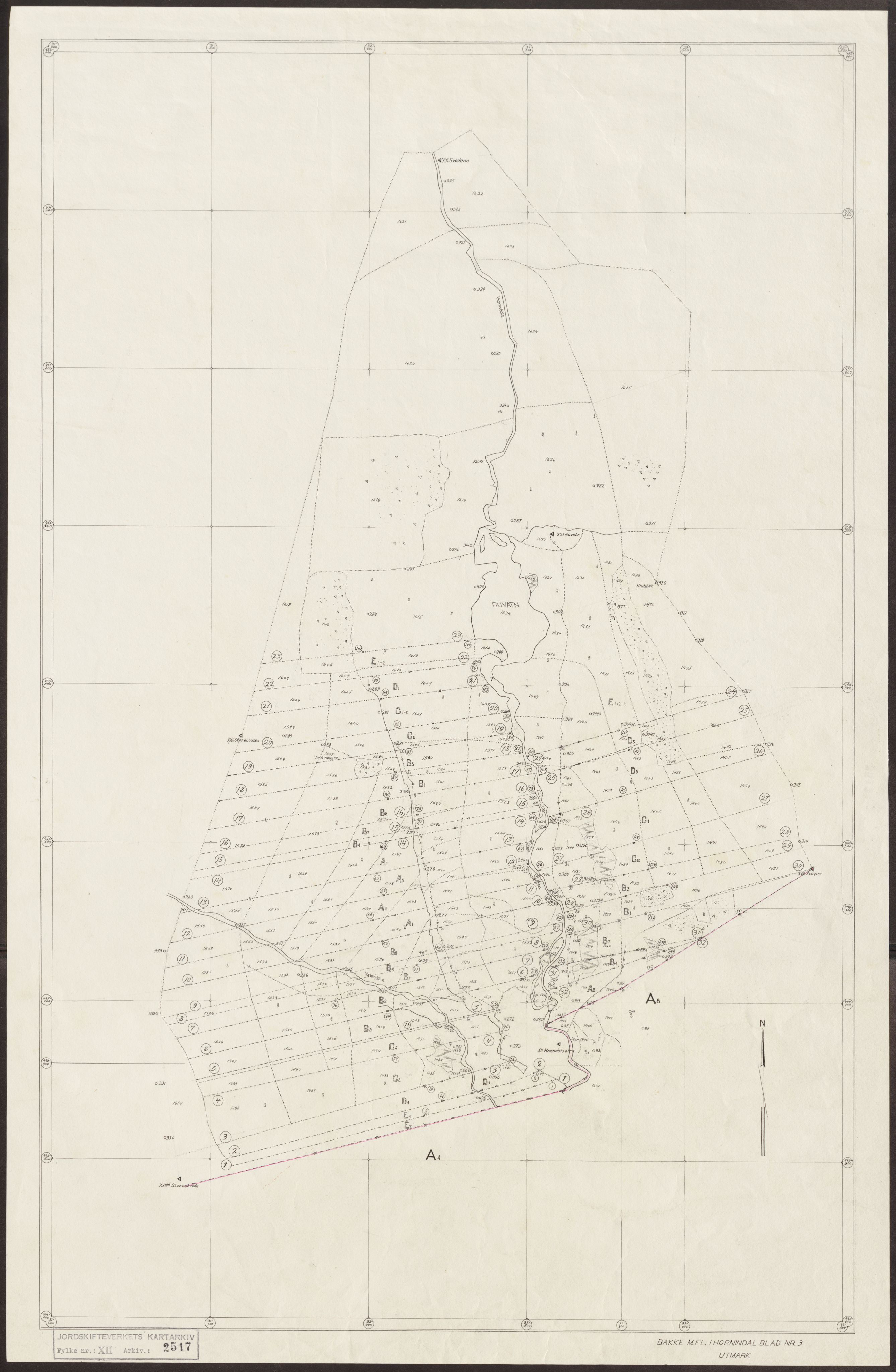 Jordskifteverkets kartarkiv, RA/S-3929/T, 1859-1988, p. 3095