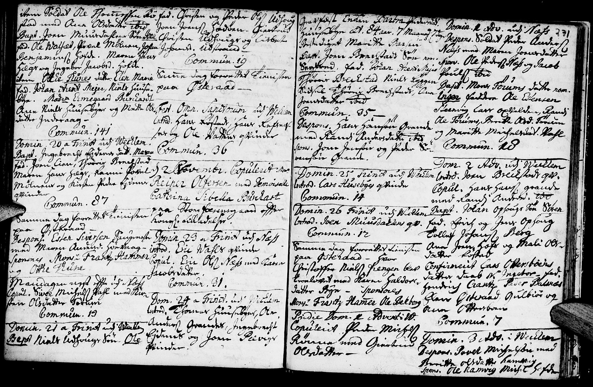 Ministerialprotokoller, klokkerbøker og fødselsregistre - Sør-Trøndelag, AV/SAT-A-1456/659/L0731: Parish register (official) no. 659A01, 1709-1731, p. 230-231