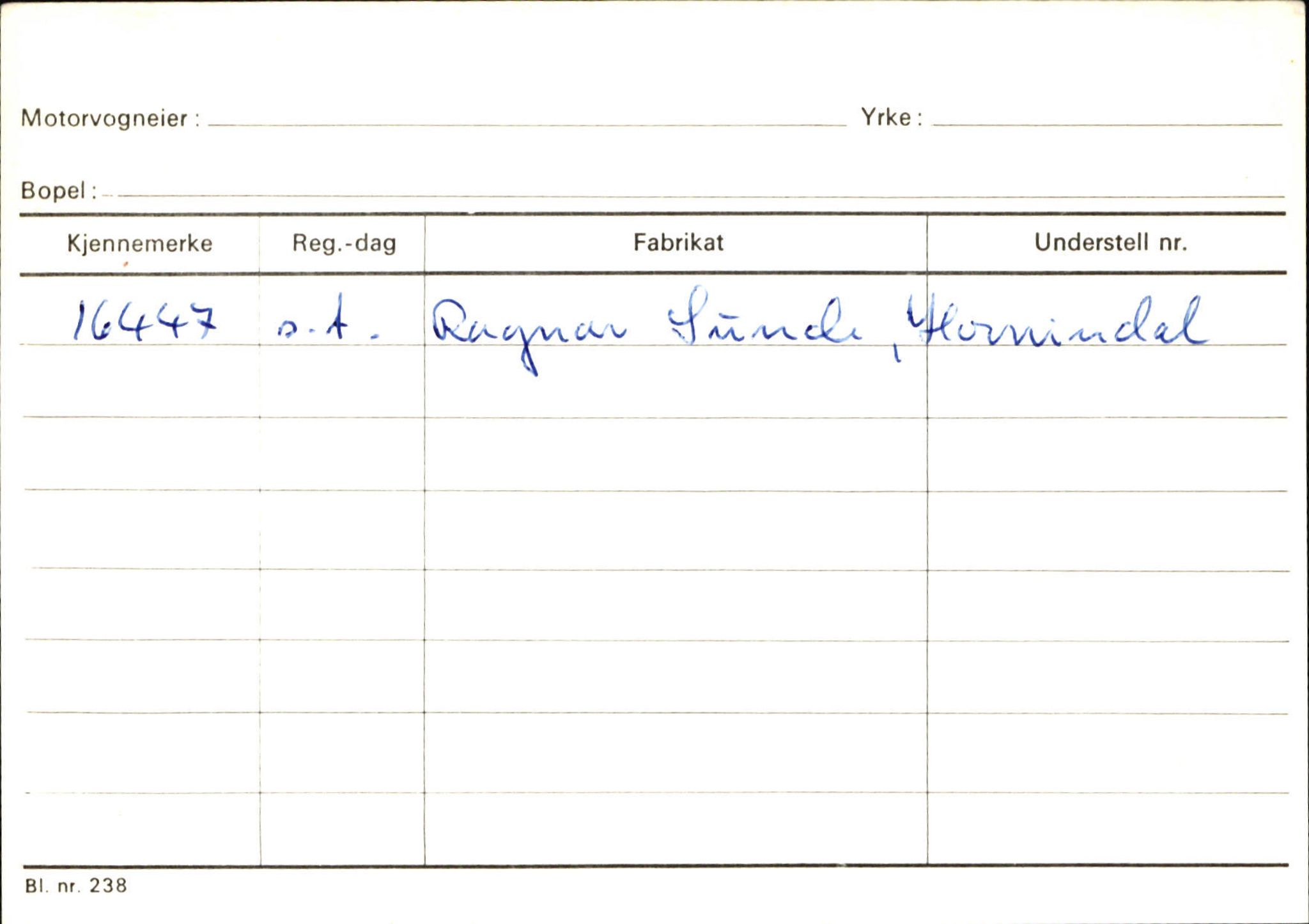 Statens vegvesen, Sogn og Fjordane vegkontor, AV/SAB-A-5301/4/F/L0131: Eigarregister Høyanger P-Å. Stryn S-Å, 1945-1975, p. 1181