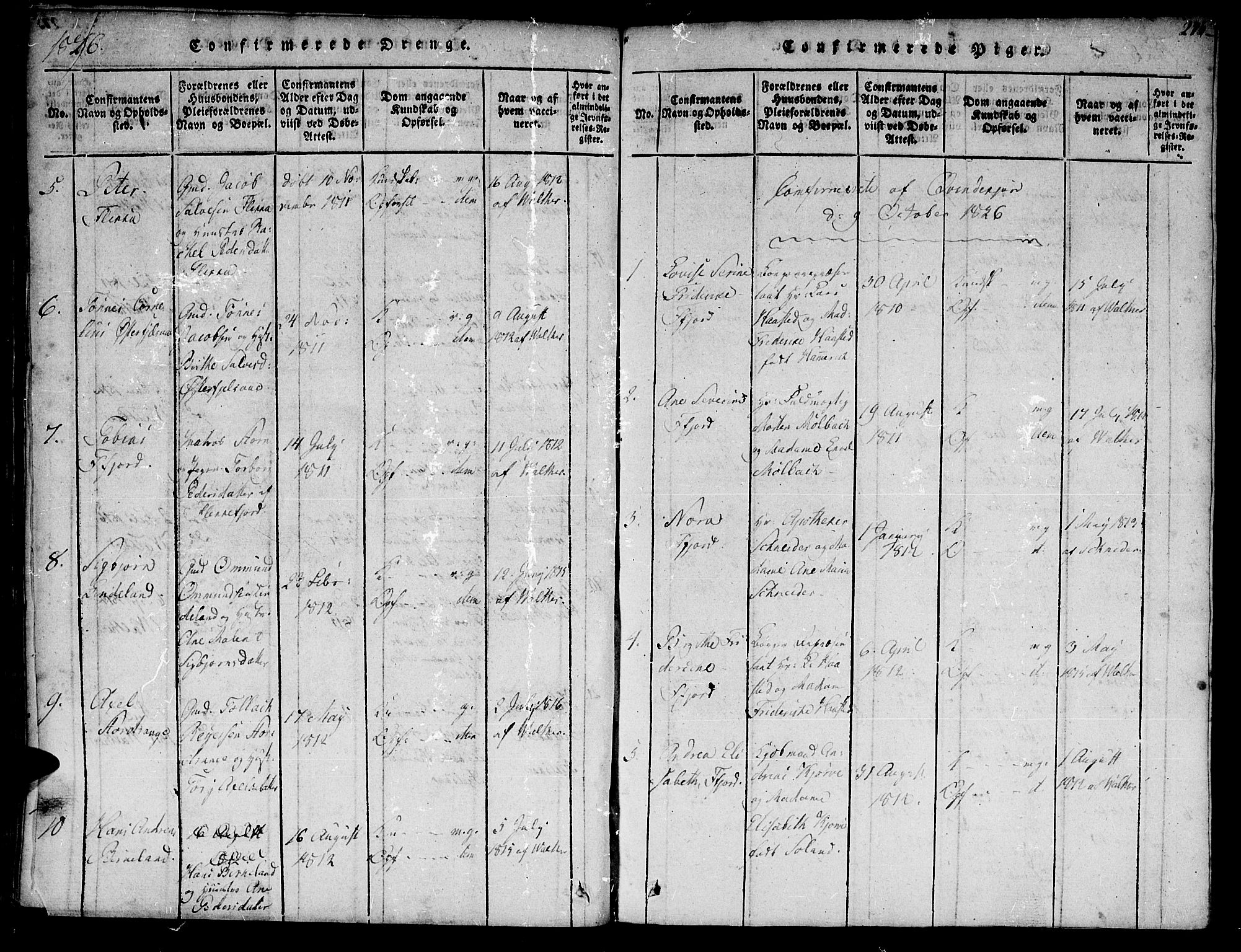 Flekkefjord sokneprestkontor, SAK/1111-0012/F/Fa/Fac/L0002: Parish register (official) no. A 2, 1815-1826, p. 276