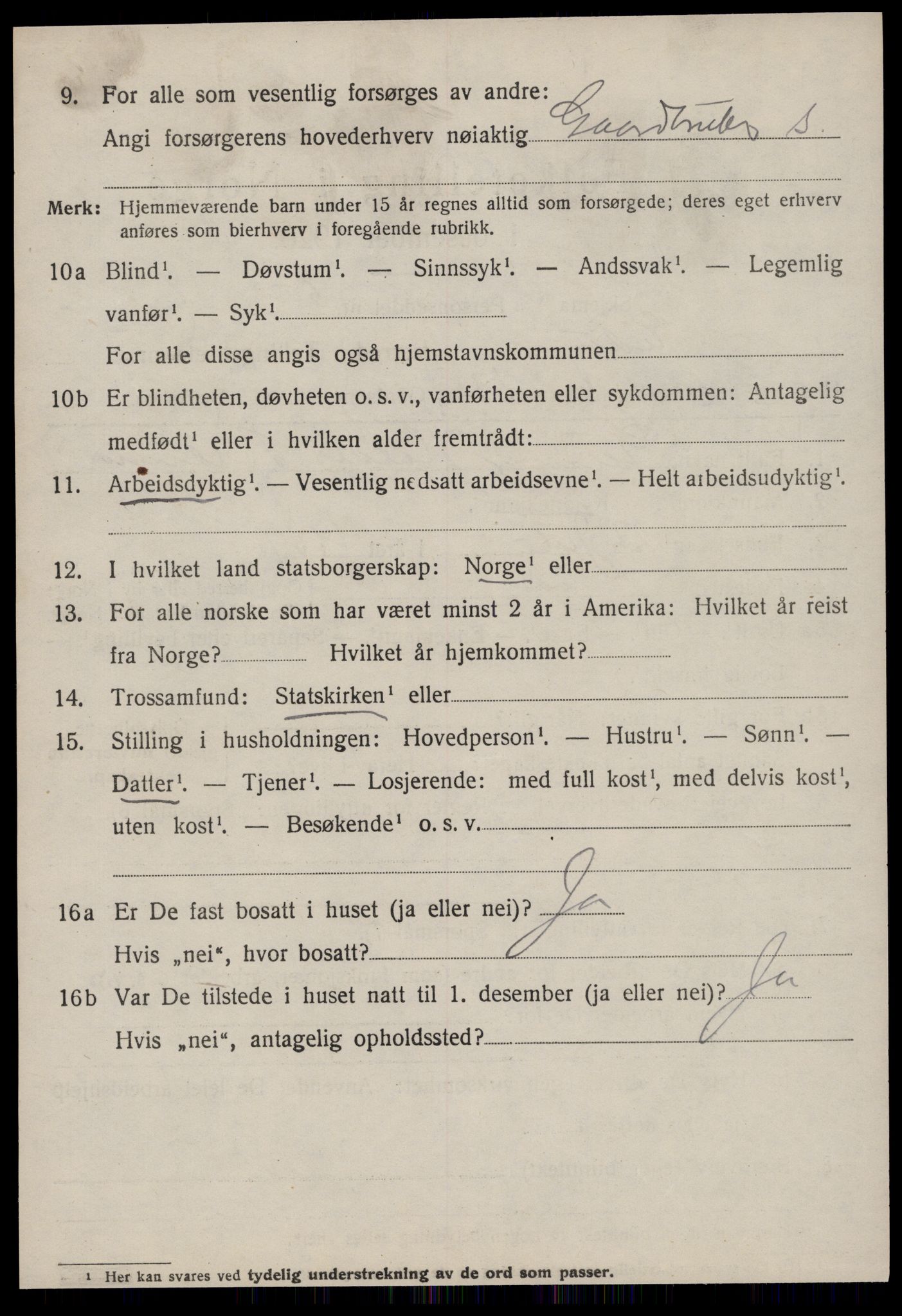 SAT, 1920 census for Edøy, 1920, p. 917