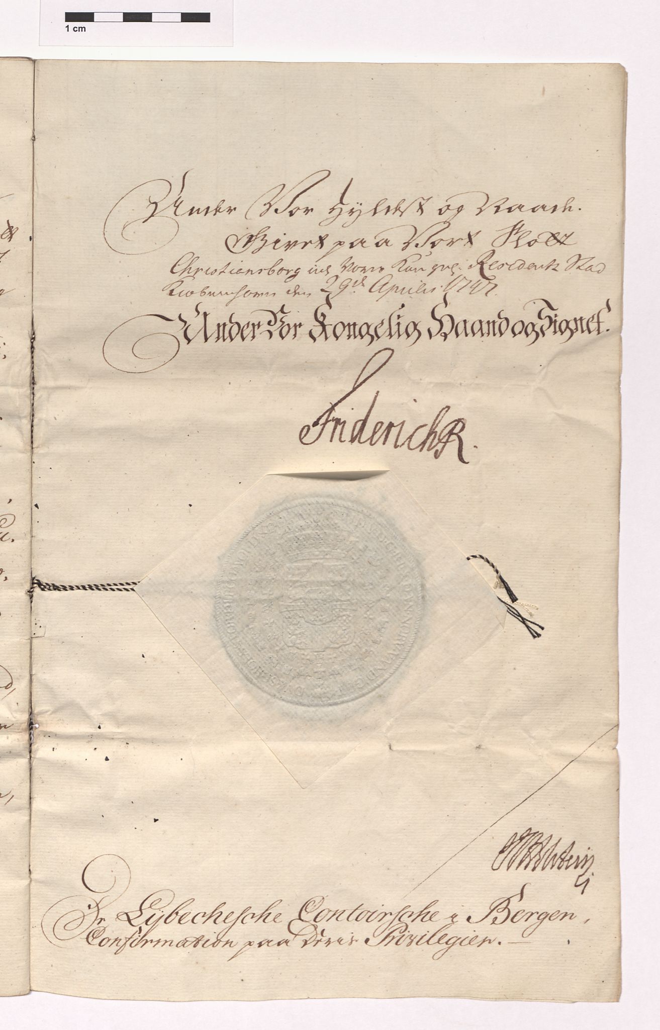 07.1 Urkunden, 3 Auswärtige Beziehungen (Externa), AHL/-/21: Norwegen (Norvagica); Kontor zu Bergen, 1247-1747, p. 1233