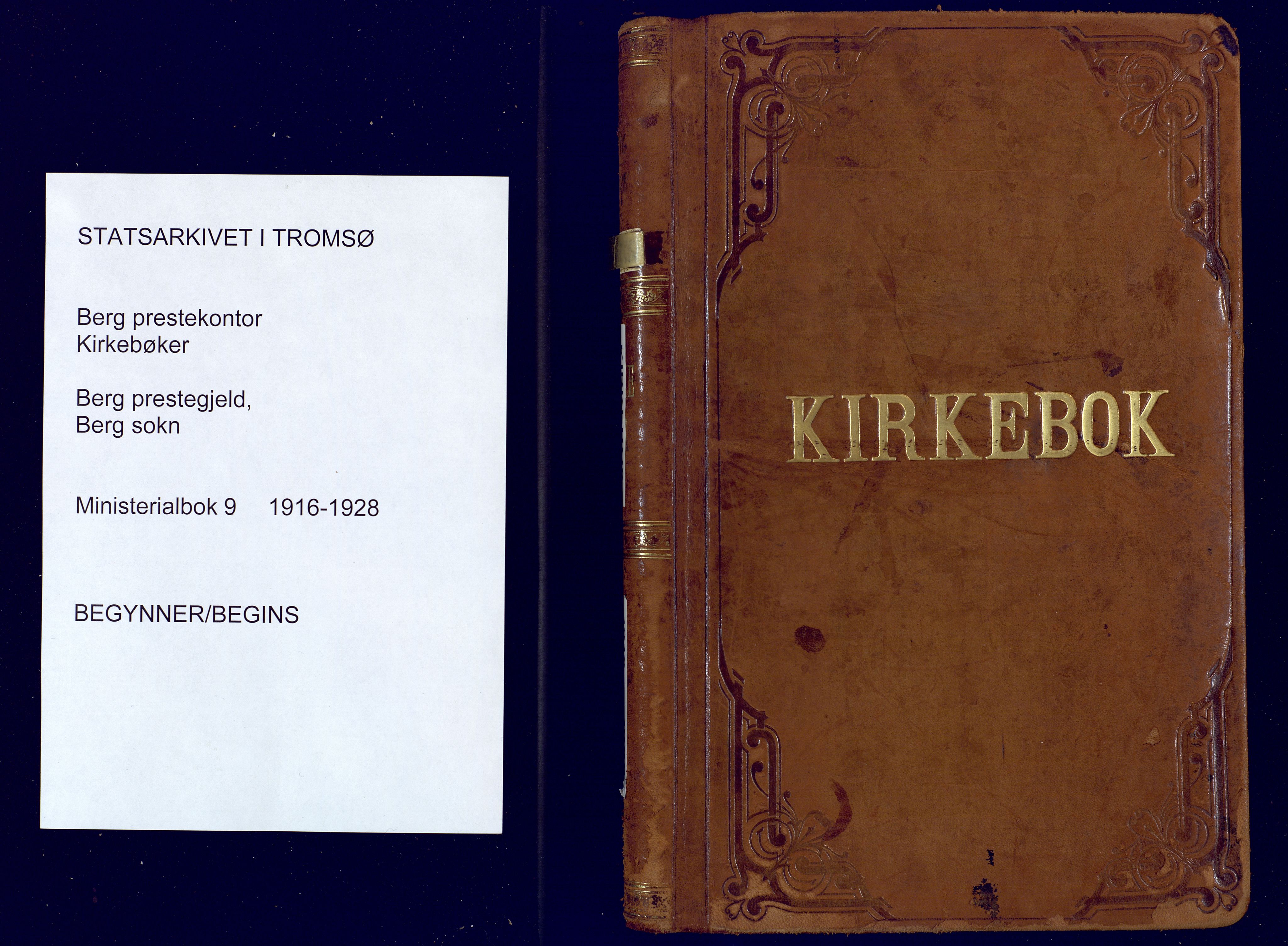 Berg sokneprestkontor, AV/SATØ-S-1318/G/Ga/Gaa/L0009kirke: Parish register (official) no. 9, 1916-1928