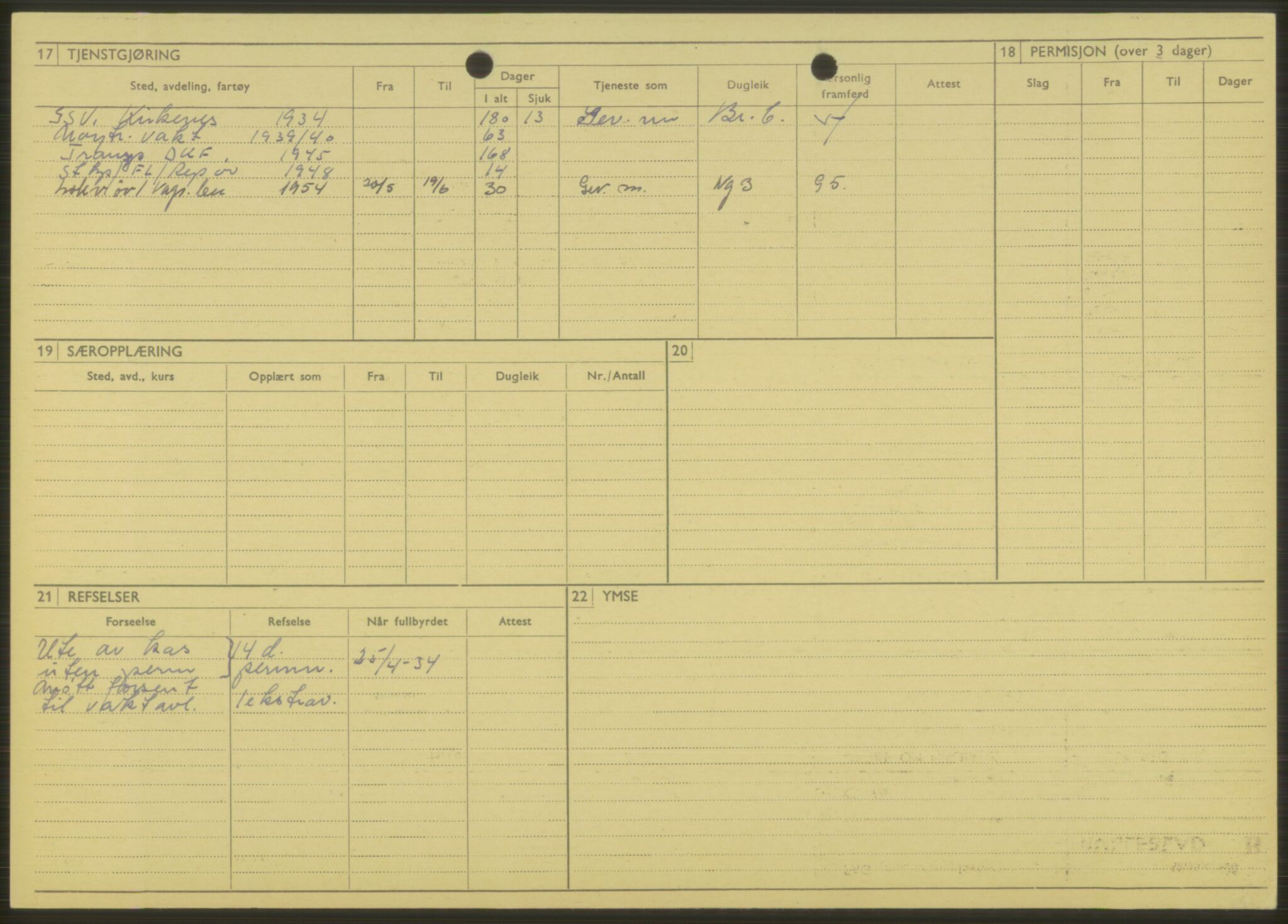 Forsvaret, Varanger bataljon, AV/RA-RAFA-2258/1/D/L0444: Rulleblad for menige født 1913-1914, 1913-1914, p. 45