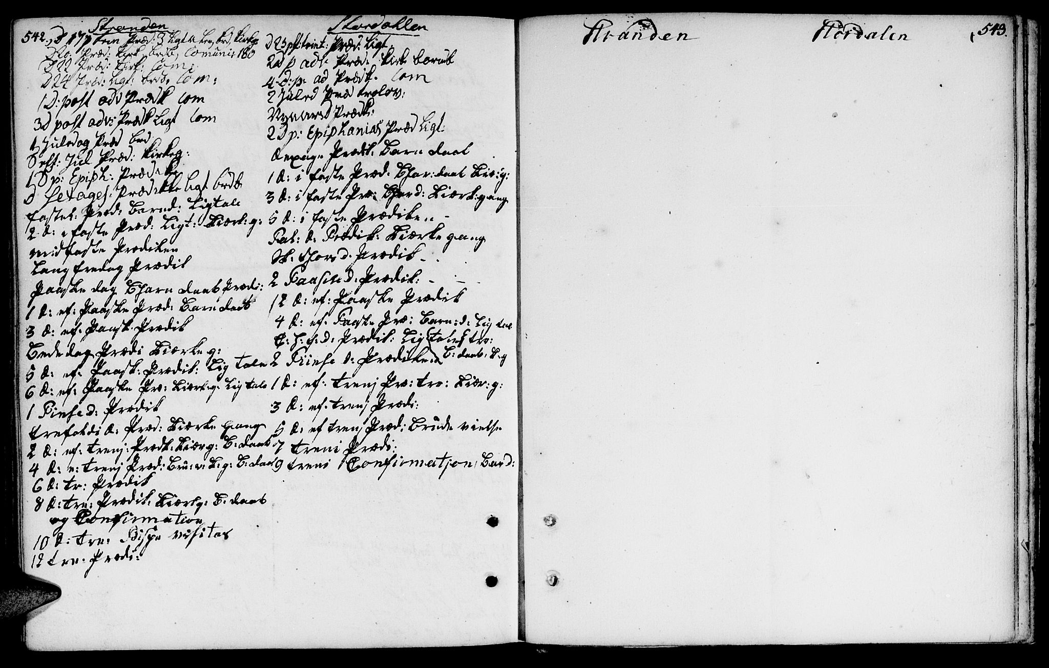 Ministerialprotokoller, klokkerbøker og fødselsregistre - Møre og Romsdal, AV/SAT-A-1454/520/L0271: Parish register (official) no. 520A01, 1759-1801, p. 542-543