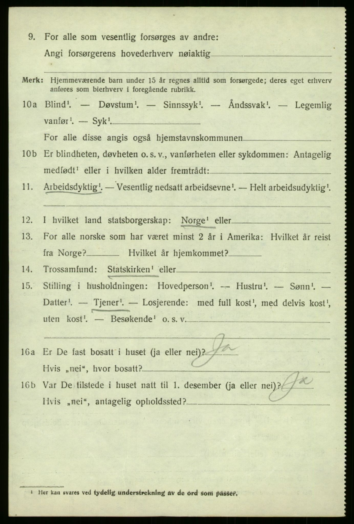 SAB, 1920 census for Luster, 1920, p. 3207