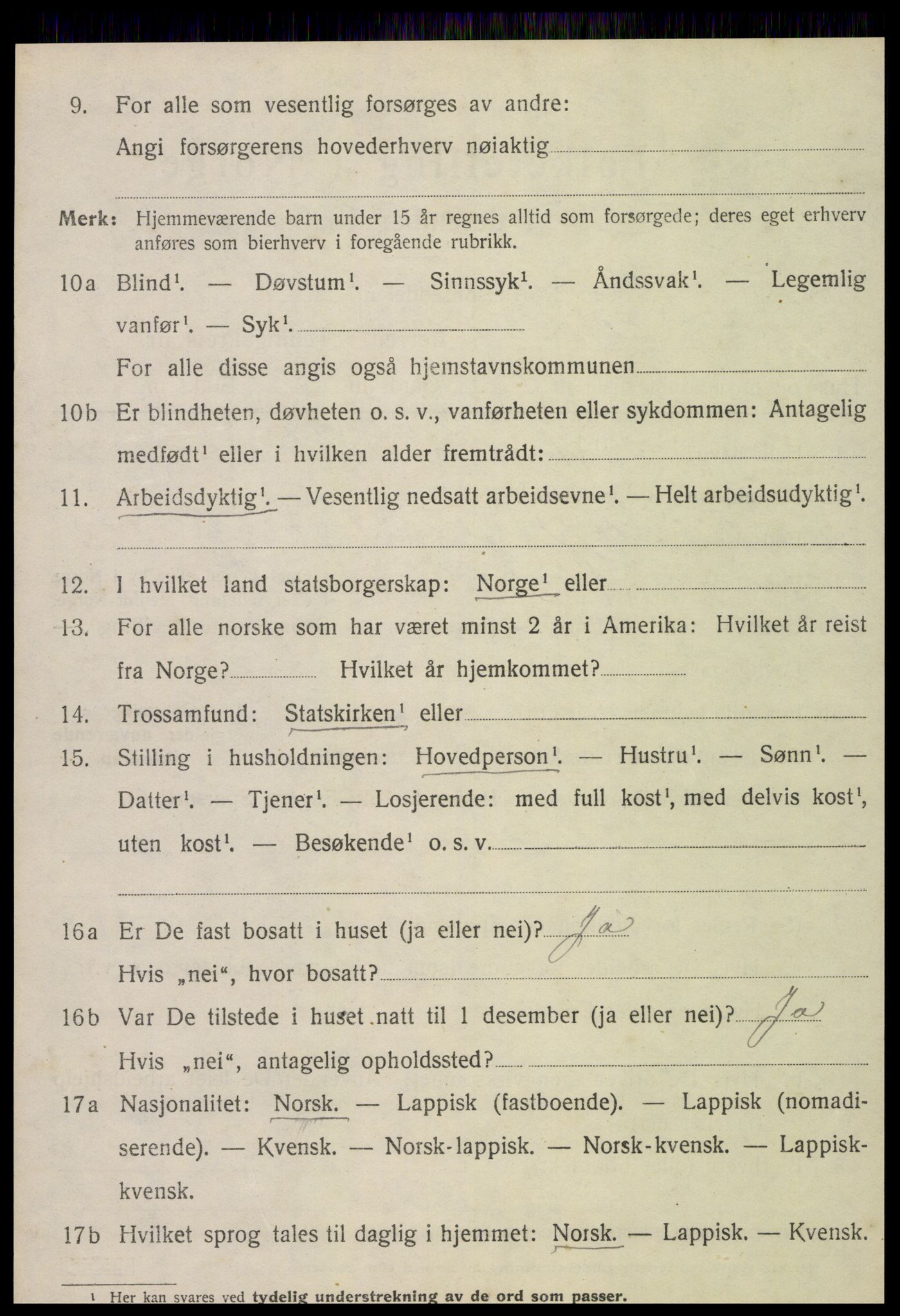 SAT, 1920 census for Skatval, 1920, p. 2236