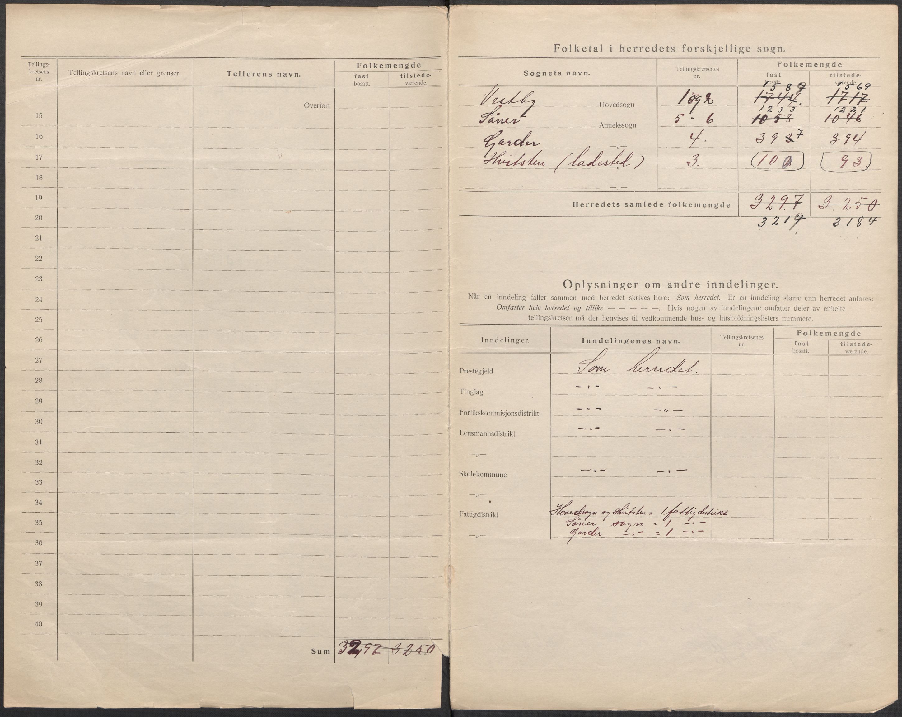 SAO, 1920 census for Vestby, 1920, p. 11