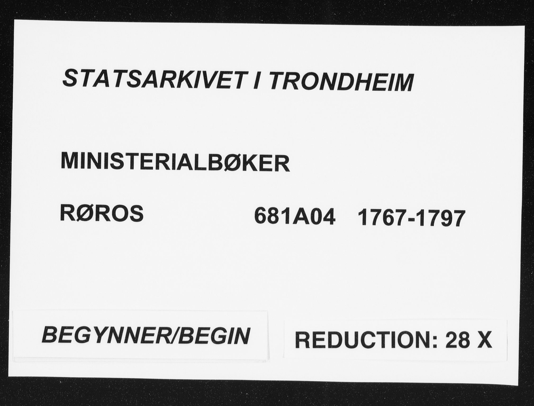 Ministerialprotokoller, klokkerbøker og fødselsregistre - Sør-Trøndelag, SAT/A-1456/681/L0926: Parish register (official) no. 681A04, 1767-1797