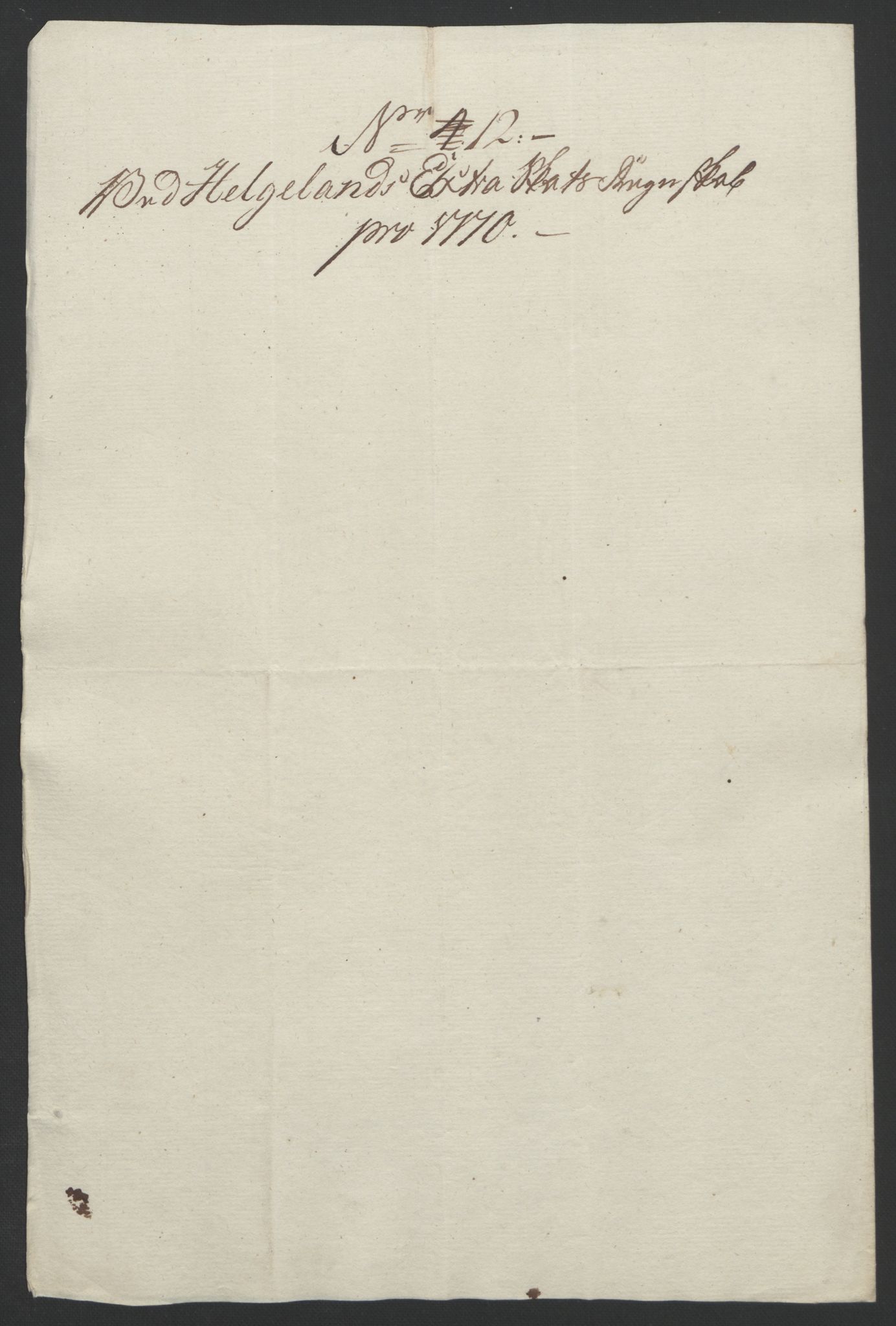 Rentekammeret inntil 1814, Reviderte regnskaper, Fogderegnskap, RA/EA-4092/R65/L4573: Ekstraskatten Helgeland, 1762-1772, p. 296