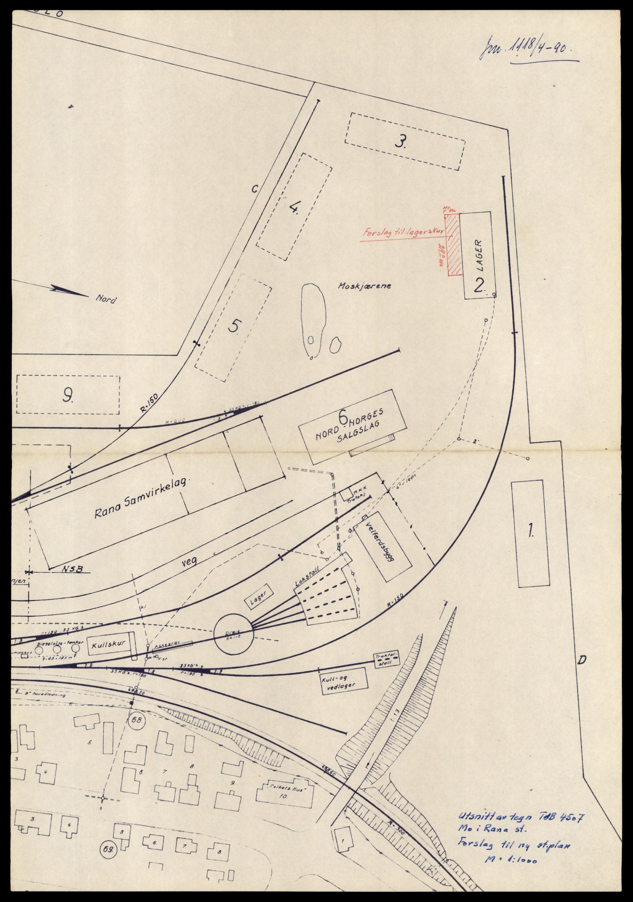 Norges statsbaner (NSB) - Trondheim distrikt, SAT/A-6436/0002/Dd/L0818: --, p. 1262