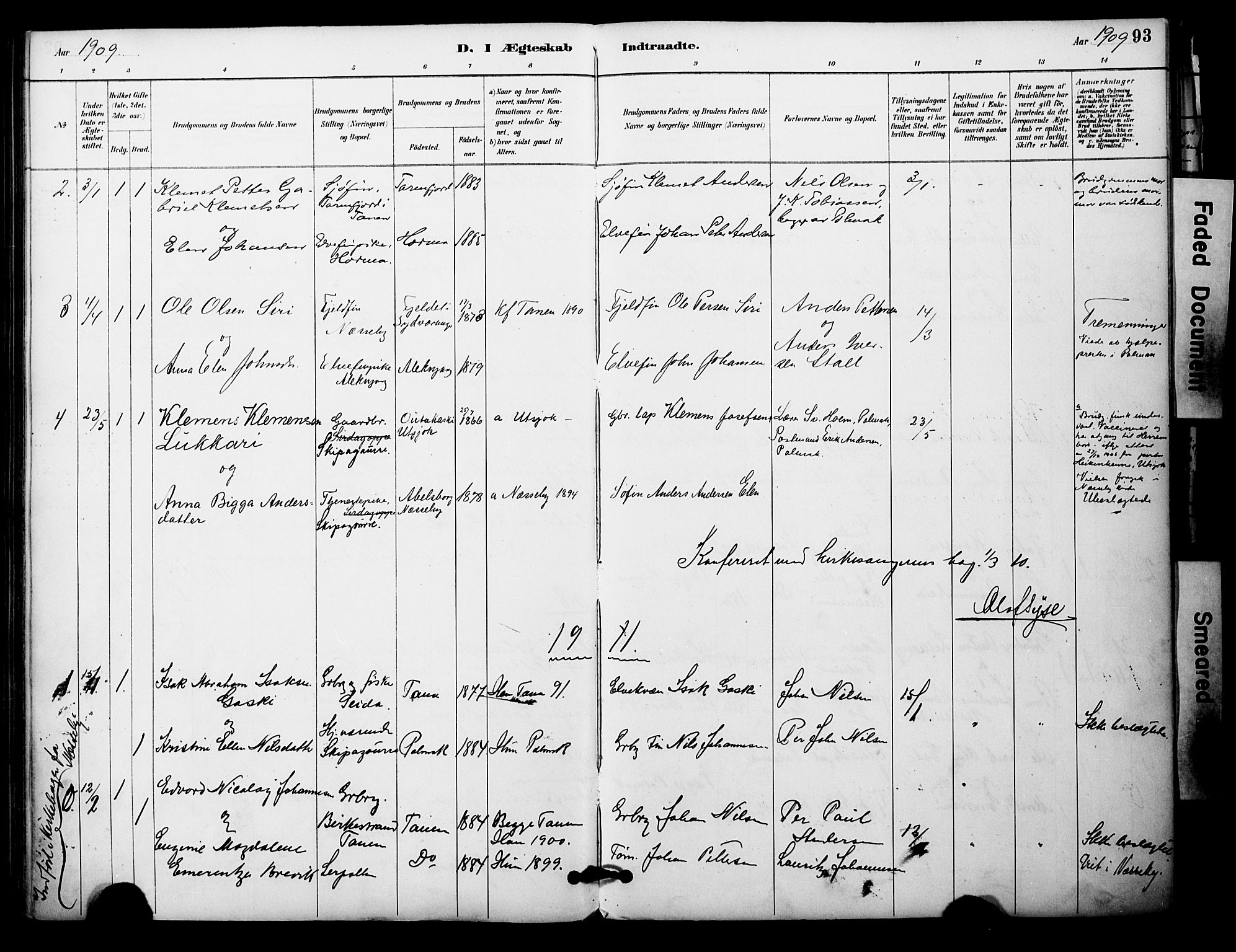 Nesseby sokneprestkontor, SATØ/S-1330/H/Ha/L0005kirke: Parish register (official) no. 5, 1885-1906, p. 93