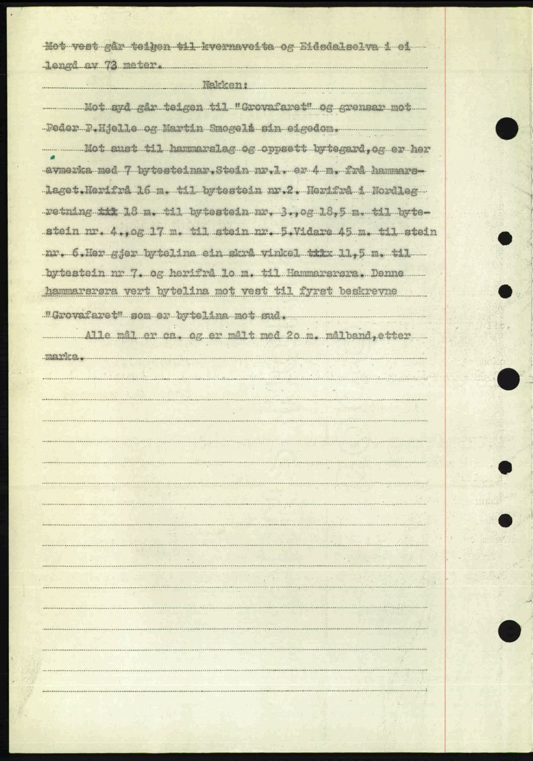 Nordre Sunnmøre sorenskriveri, AV/SAT-A-0006/1/2/2C/2Ca: Mortgage book no. A23, 1946-1947, Diary no: : 2051/1946