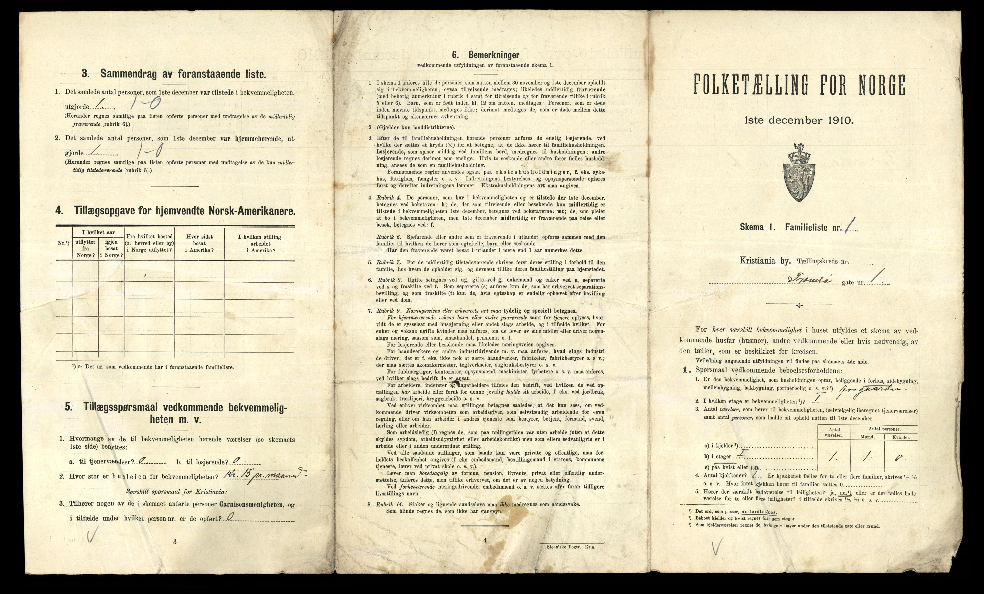 RA, 1910 census for Kristiania, 1910, p. 111131