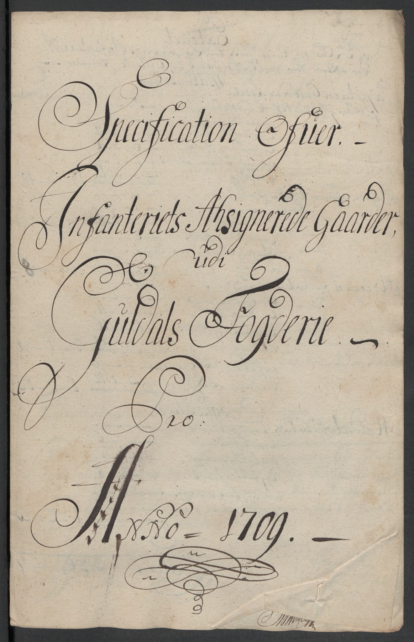 Rentekammeret inntil 1814, Reviderte regnskaper, Fogderegnskap, RA/EA-4092/R60/L3959: Fogderegnskap Orkdal og Gauldal, 1709, p. 378