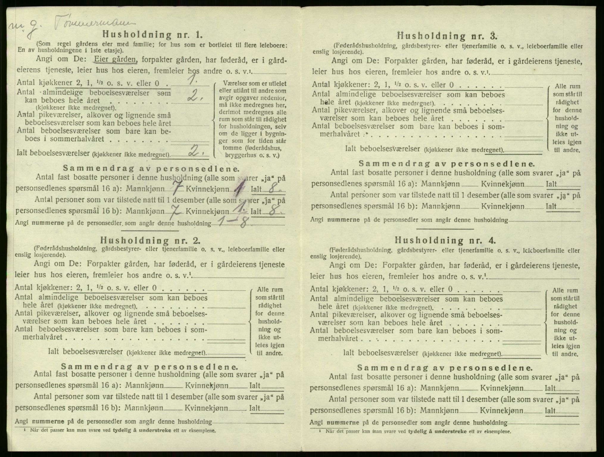 SAKO, 1920 census for Lier, 1920, p. 2500