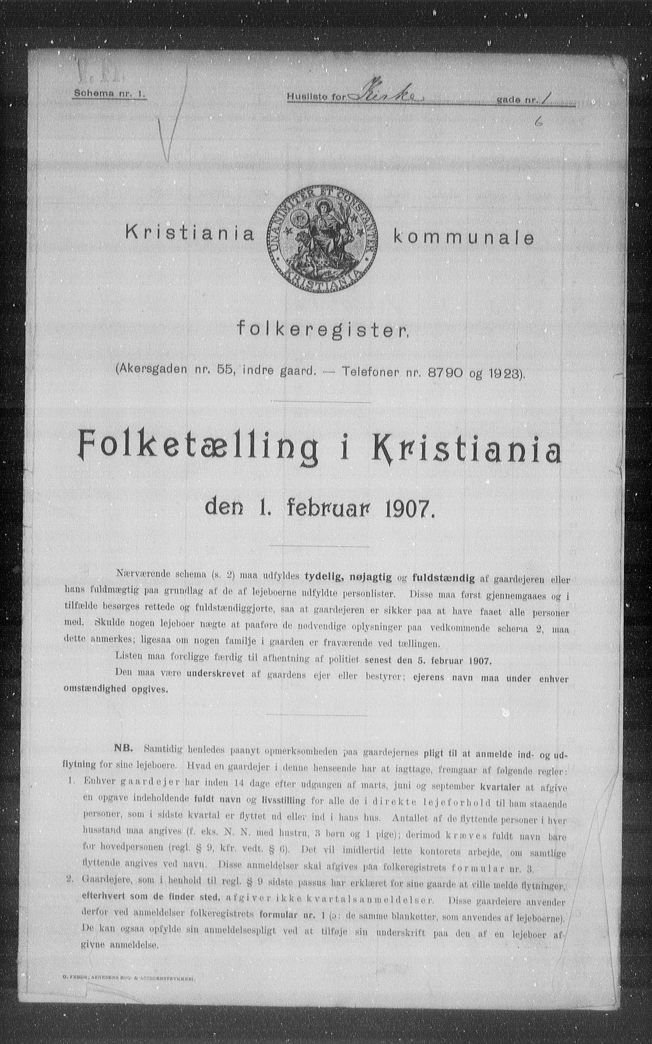 OBA, Municipal Census 1907 for Kristiania, 1907, p. 25324