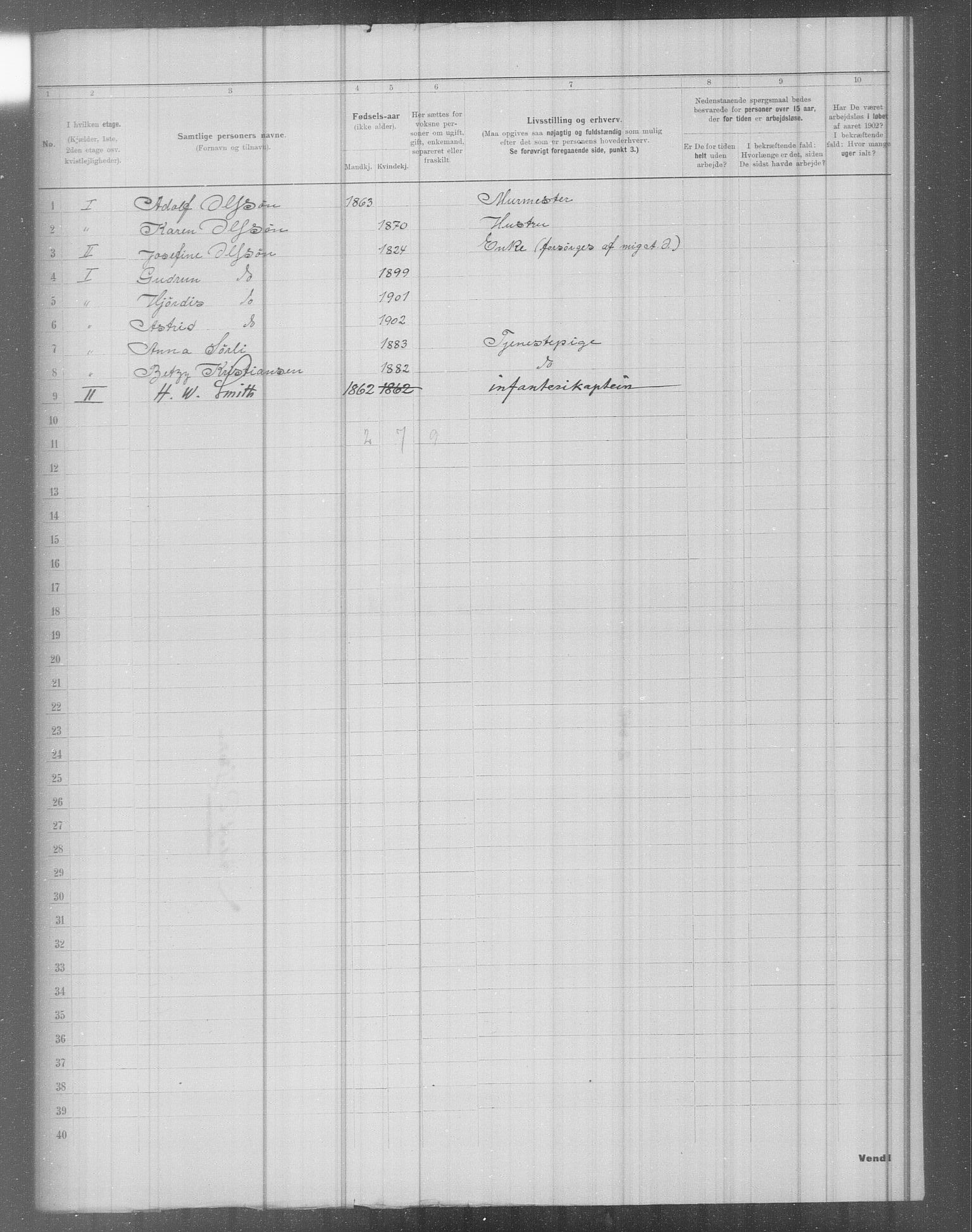 OBA, Municipal Census 1902 for Kristiania, 1902, p. 4541