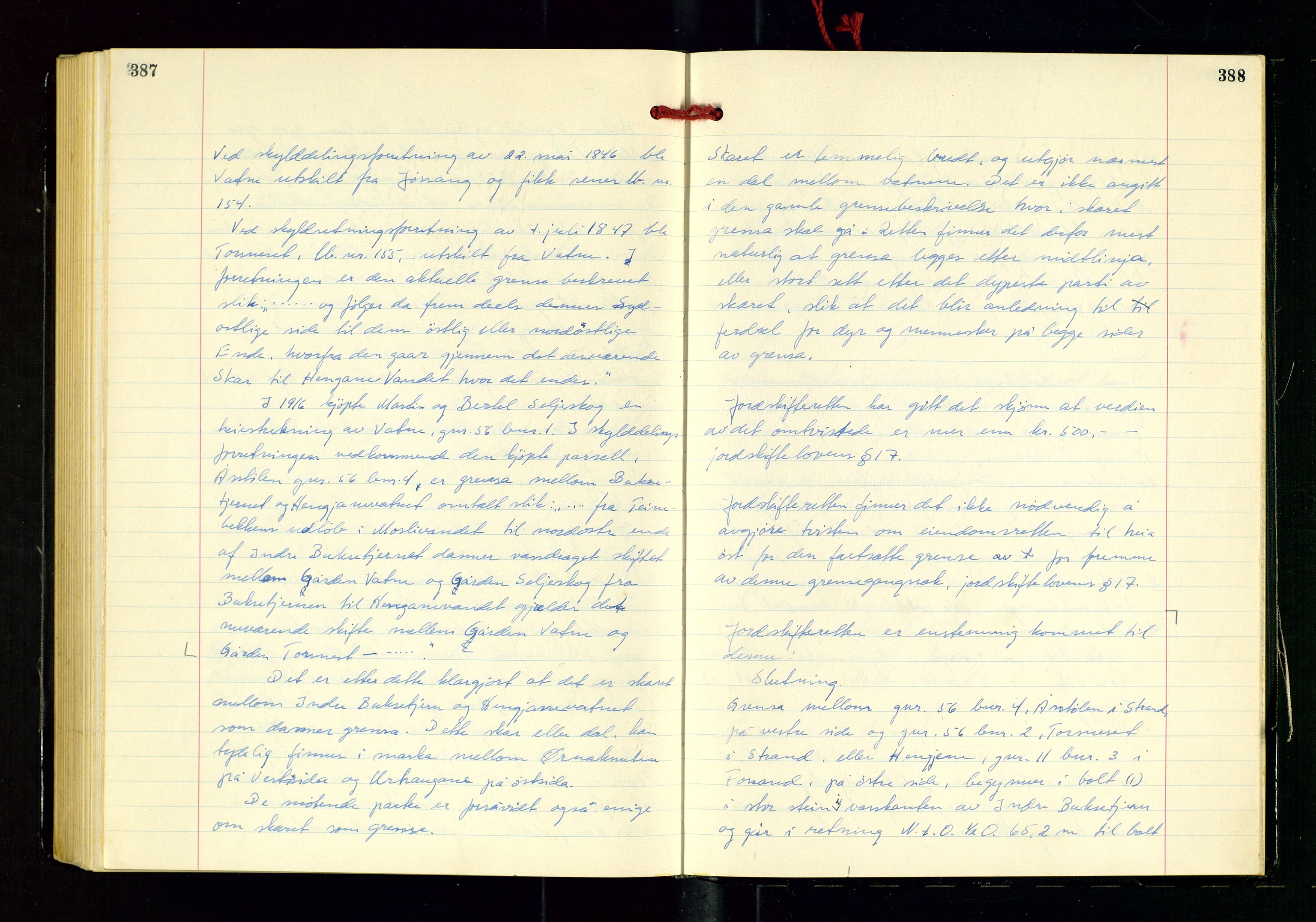 Sør-Rogaland jordskifterett, AV/SAST-A-102436/Oa/L0013: R13 Ryfylke domssokn, 1963-1973, p. 387-388