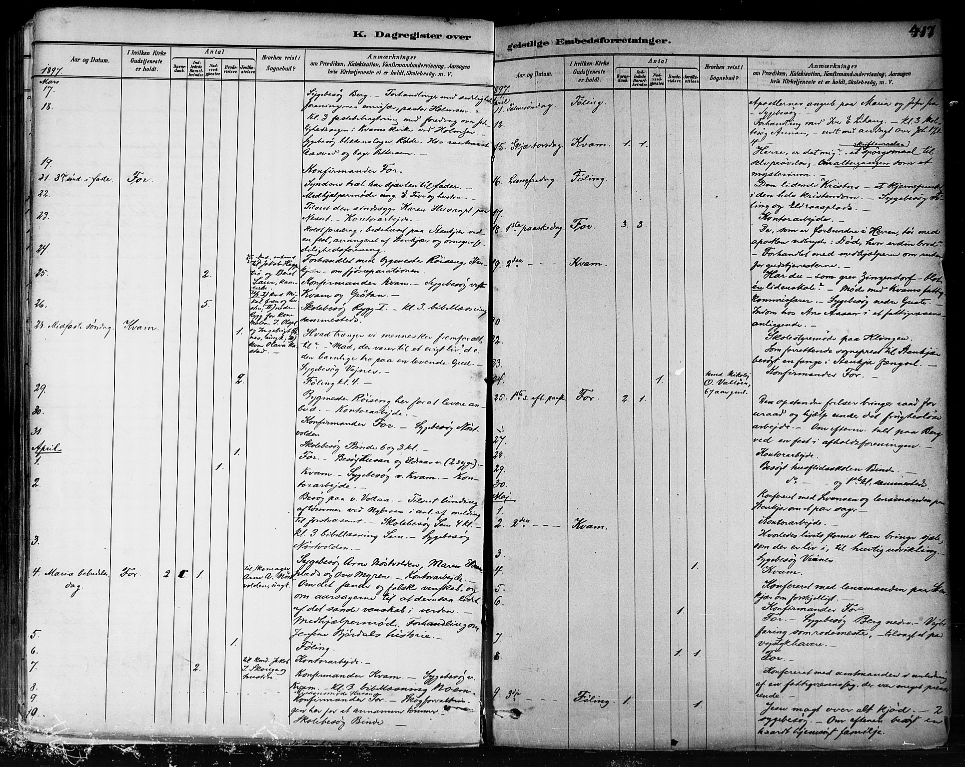 Ministerialprotokoller, klokkerbøker og fødselsregistre - Nord-Trøndelag, AV/SAT-A-1458/746/L0448: Parish register (official) no. 746A07 /1, 1878-1900, p. 417