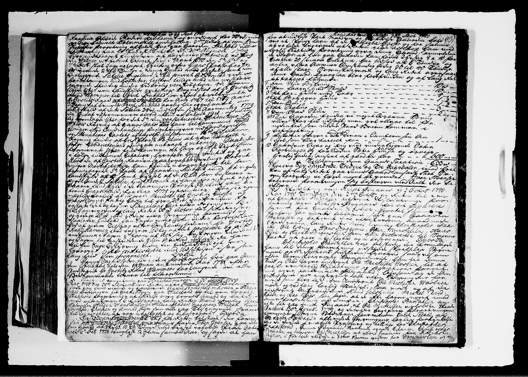 Hadeland, Land og Valdres sorenskriveri, AV/SAH-TING-028/G/Gb/L0062: Tingbok, 1779-1780, p. 430b-431a