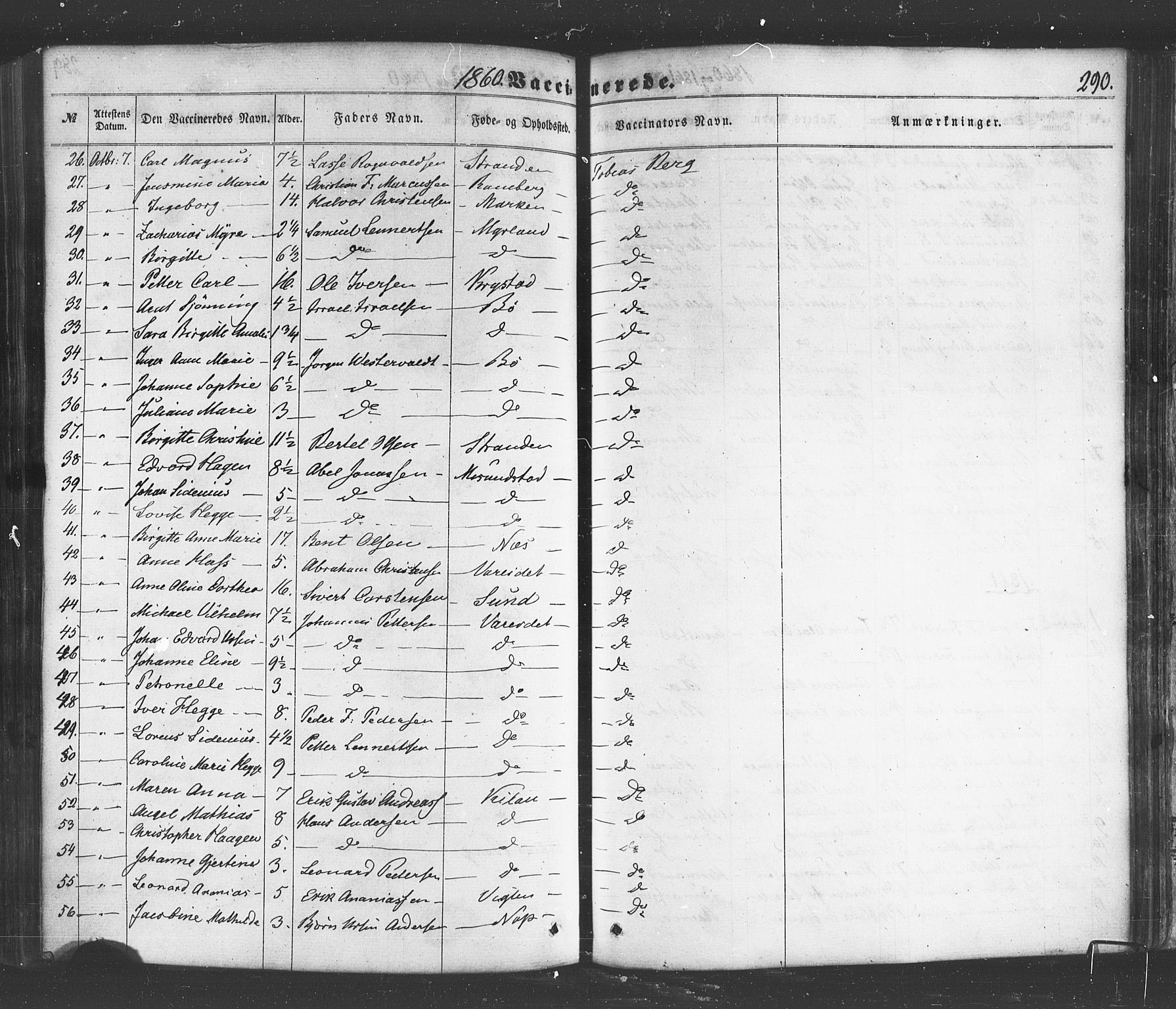 Ministerialprotokoller, klokkerbøker og fødselsregistre - Nordland, SAT/A-1459/885/L1203: Parish register (official) no. 885A04, 1859-1877, p. 290