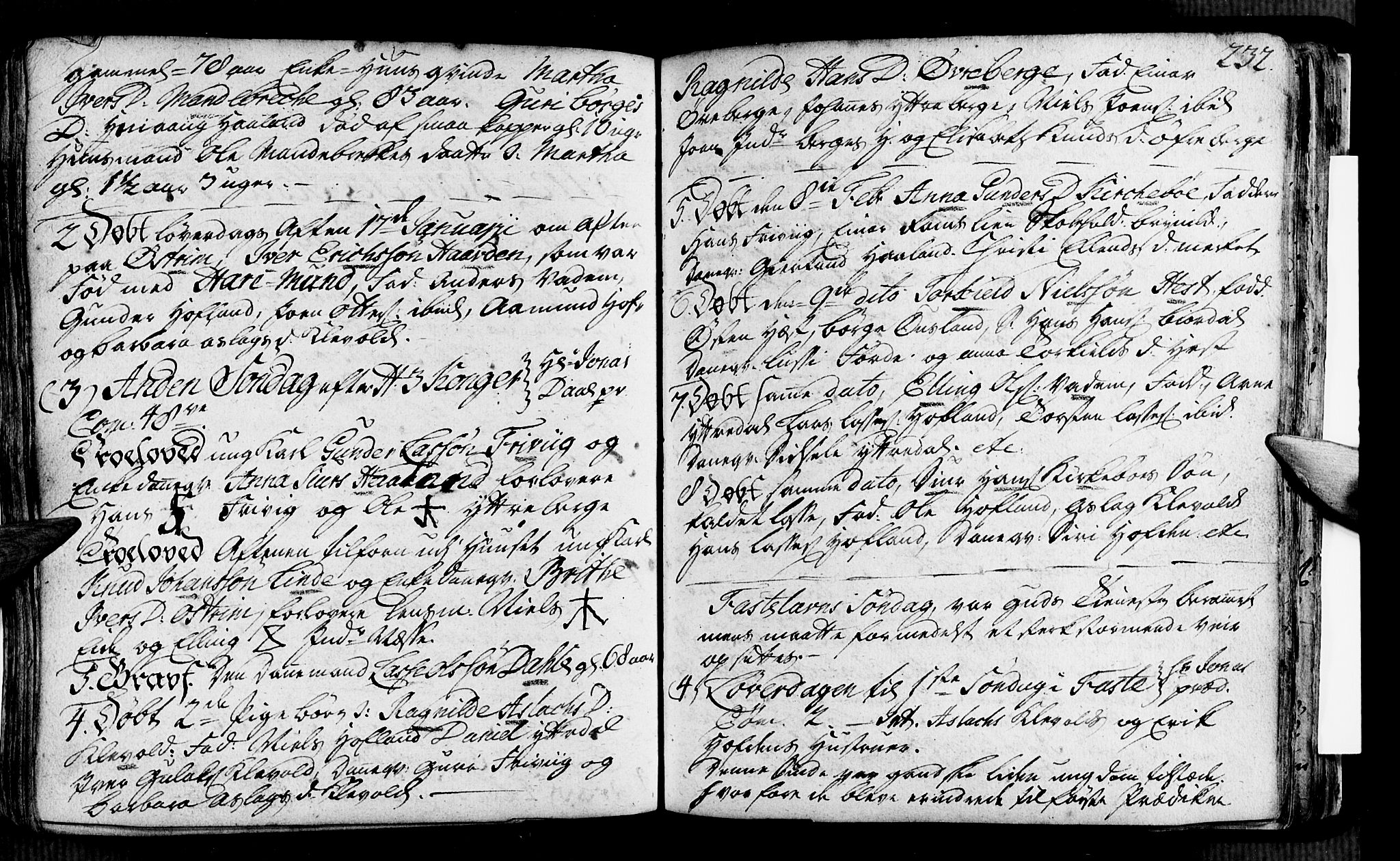 Vik sokneprestembete, SAB/A-81501: Parish register (official) no. A 2 /3, 1740-1755, p. 232