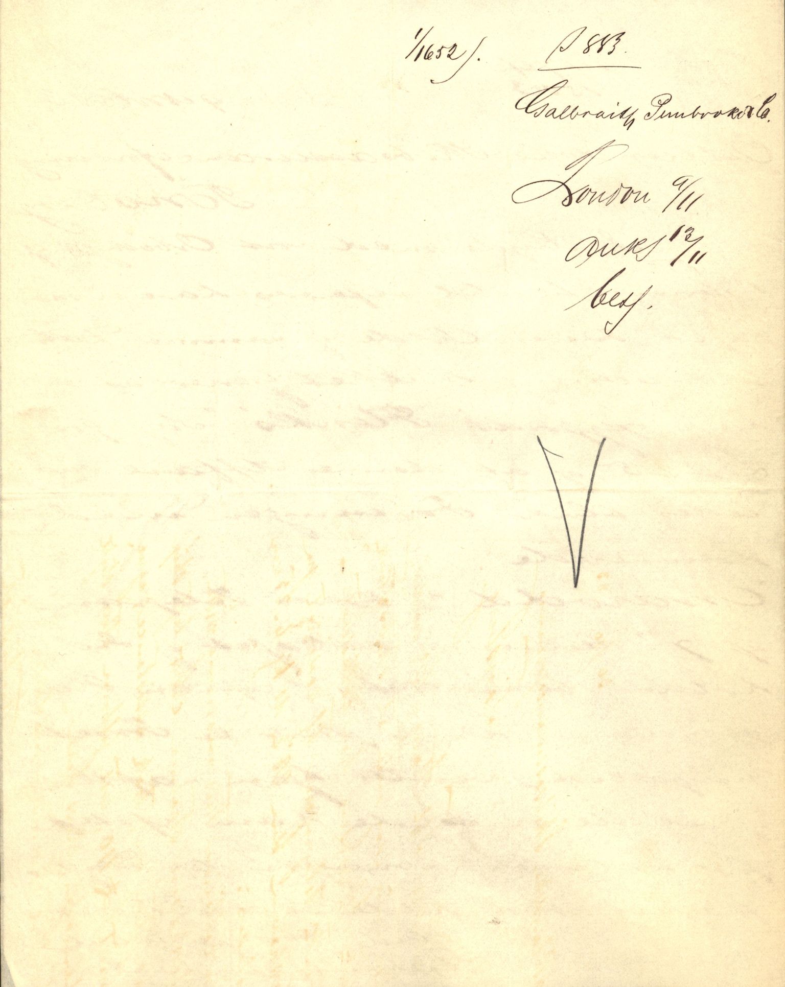 Pa 63 - Østlandske skibsassuranceforening, VEMU/A-1079/G/Ga/L0016/0002: Havaridokumenter / Brage, Frithof, Galis, Glencairn, Flink, 1883, p. 86