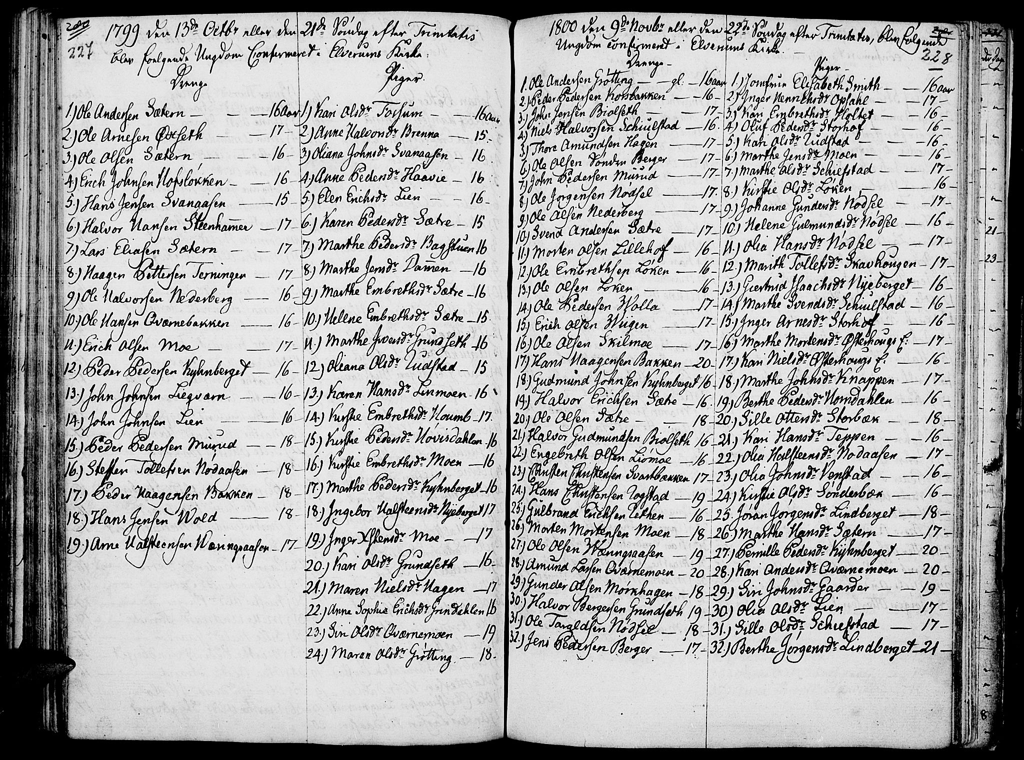 Elverum prestekontor, AV/SAH-PREST-044/H/Ha/Haa/L0006: Parish register (official) no. 6, 1794-1814, p. 227-228