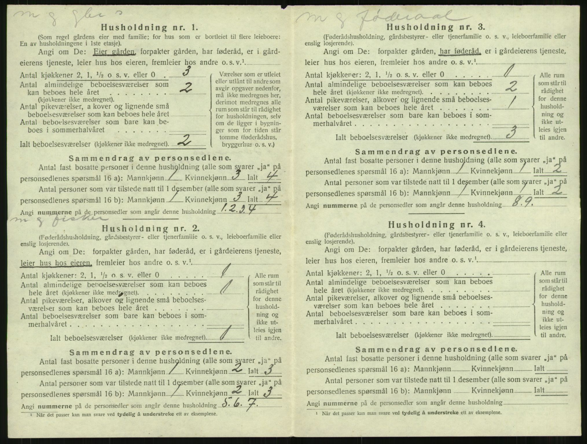 SAT, 1920 census for Bremsnes, 1920, p. 1284