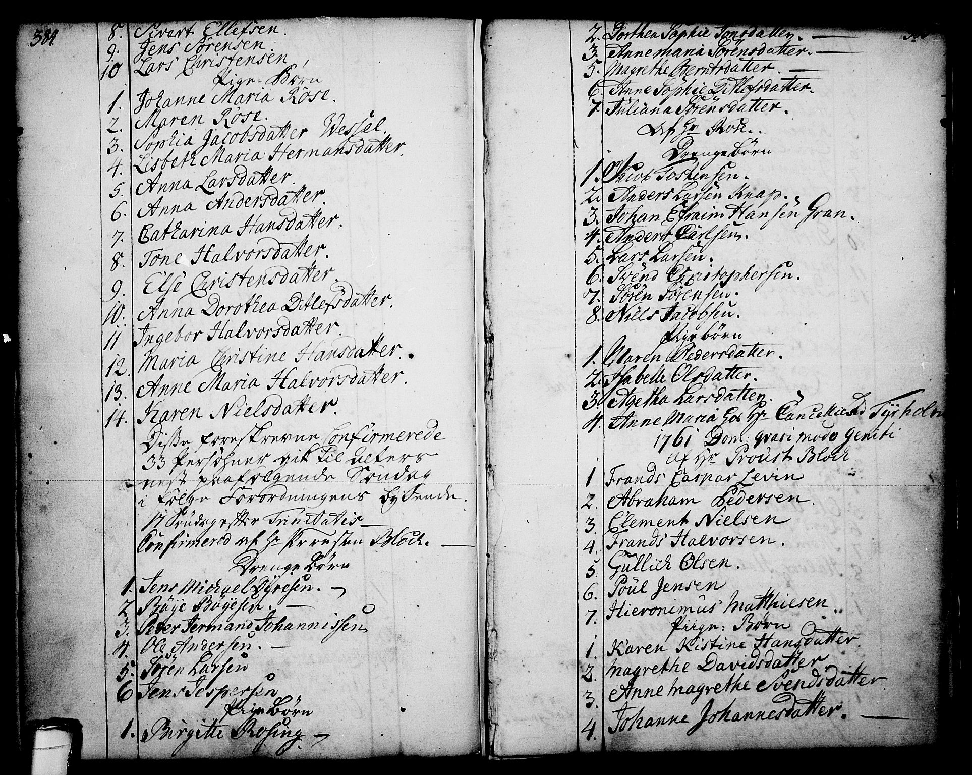 Skien kirkebøker, SAKO/A-302/F/Fa/L0003: Parish register (official) no. 3, 1755-1791, p. 384-385
